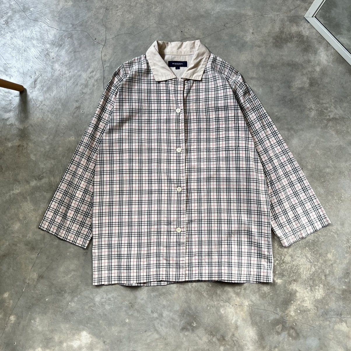 Burberry Vintage Burberry London Nova Check Button up Shirt Size L / US 10 / IT 46 - 1 Thumbnail