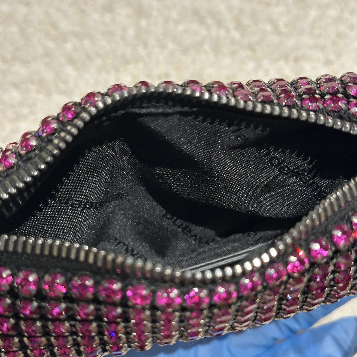 Alexander Wang Alexander Wang Medium Pouch Rhinestone Mesh Bag Size ONE SIZE - 6 Thumbnail