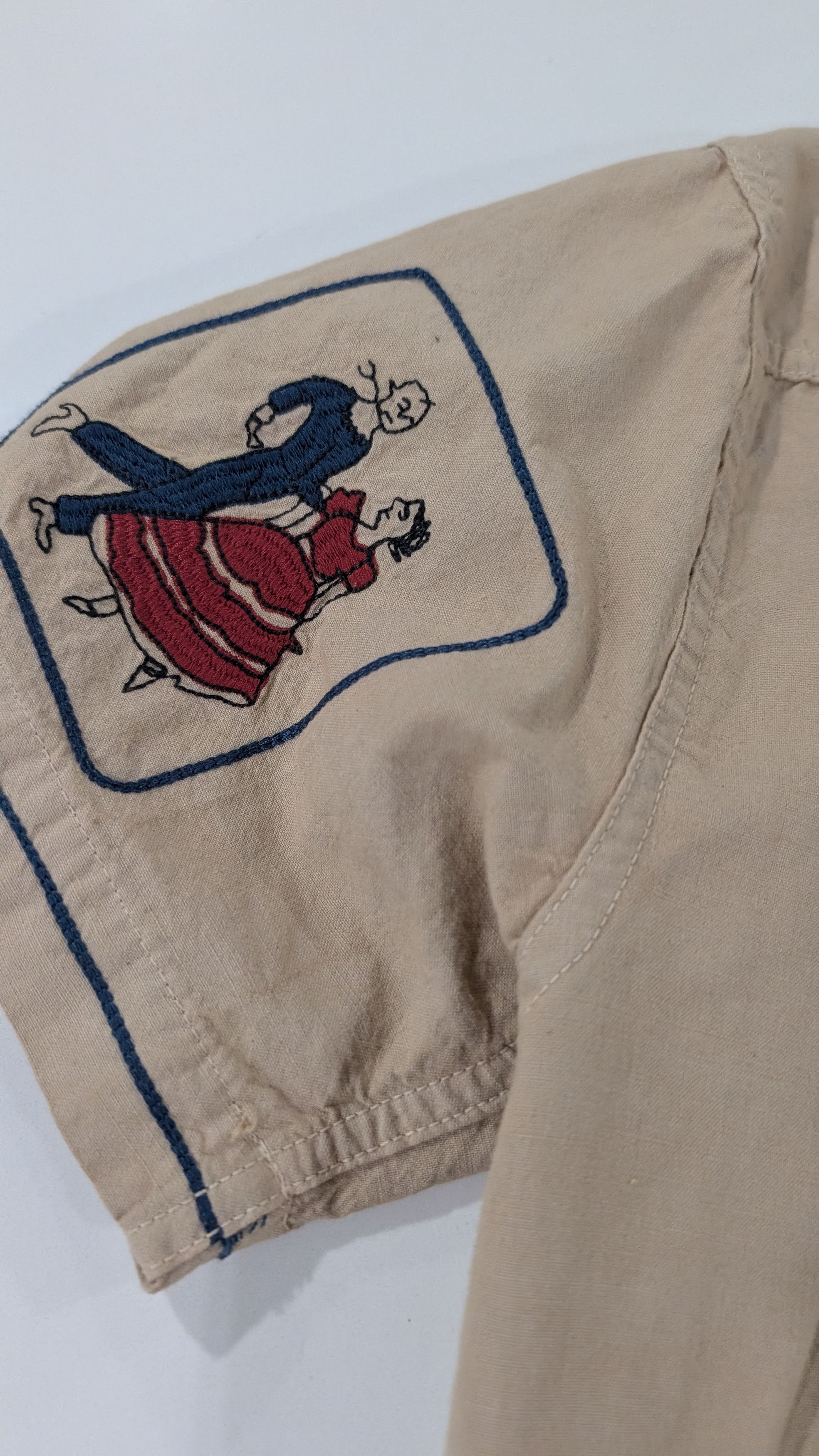 Samuel Zelig Box Camp Shirt Embroidered Art