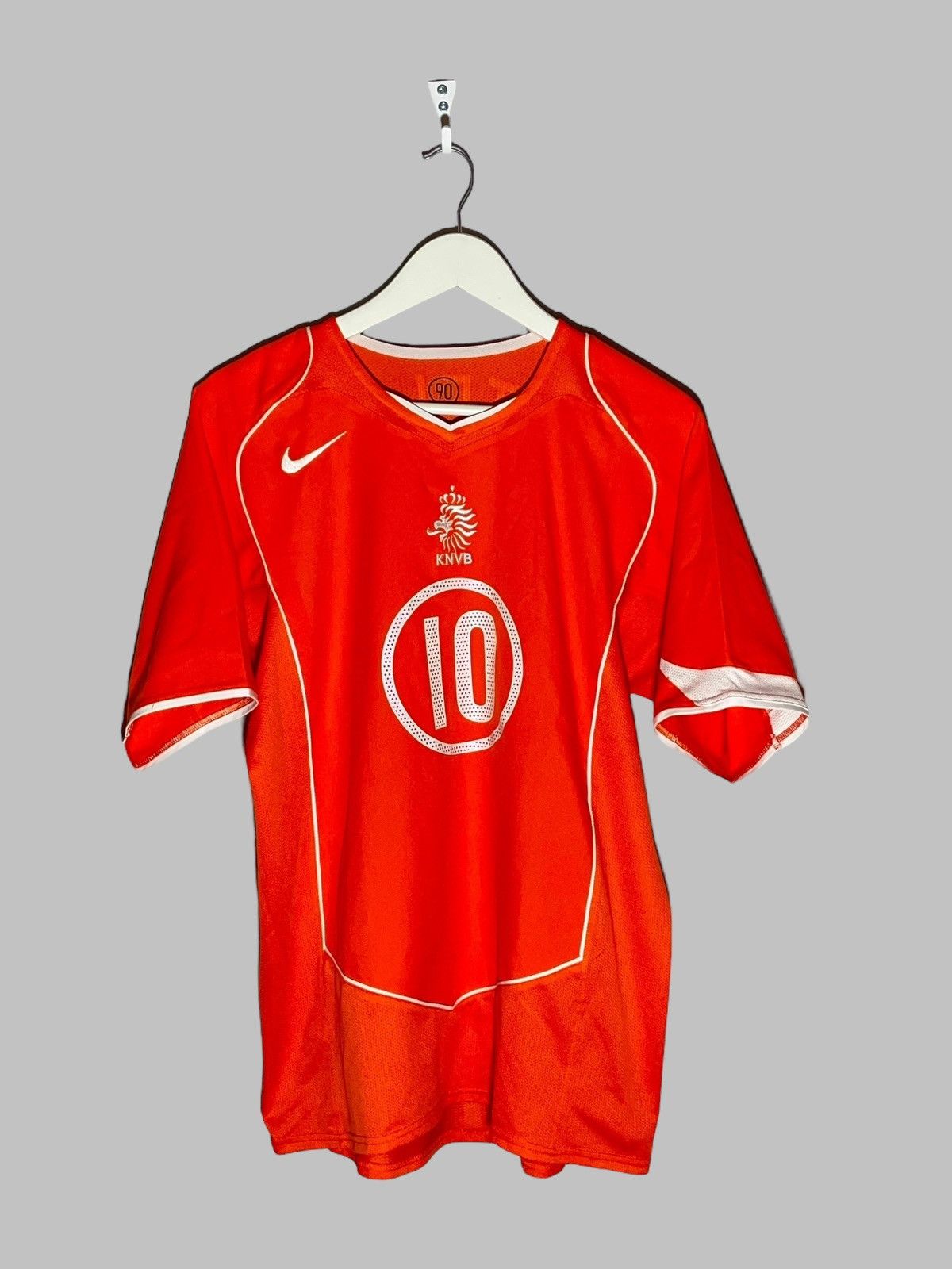 Nike #10 Van Nistelrooy Netherlands Nike 2004 Home Football Shirt Size US M / EU 48-50 / 2 - 2 Thumbnail