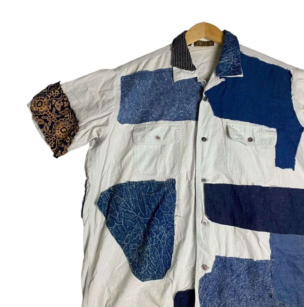 Designer × Y's for Men × Yohji Yamamoto 🔥 Vintage Ys For Men plus patchwork longsleeves Size US XXL / EU 58 / 5 - 5 Thumbnail
