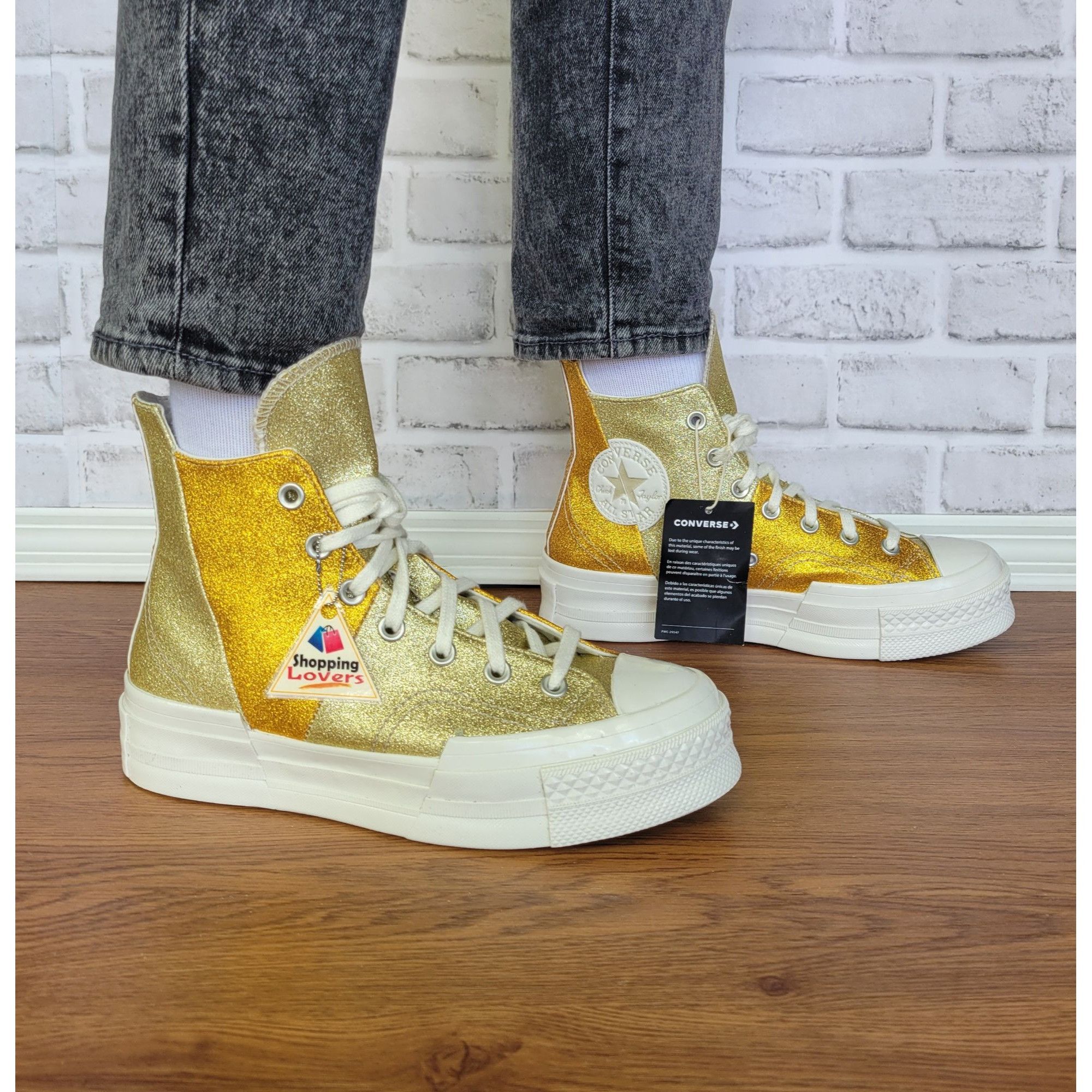 Converse ⭐Converse Chuck 70 Plus Glitter Hi Size 8.5 Women's Shoes Sn Size US 8.5 / IT 38.5 - 1 Thumbnail