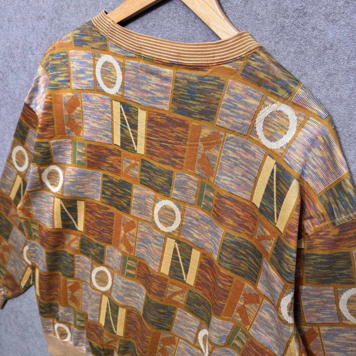Kenzo Rare Kenzo Paris Embroidered Logo Total Pattern Sweatshirt Size US XL / EU 56 / 4 - 7 Thumbnail