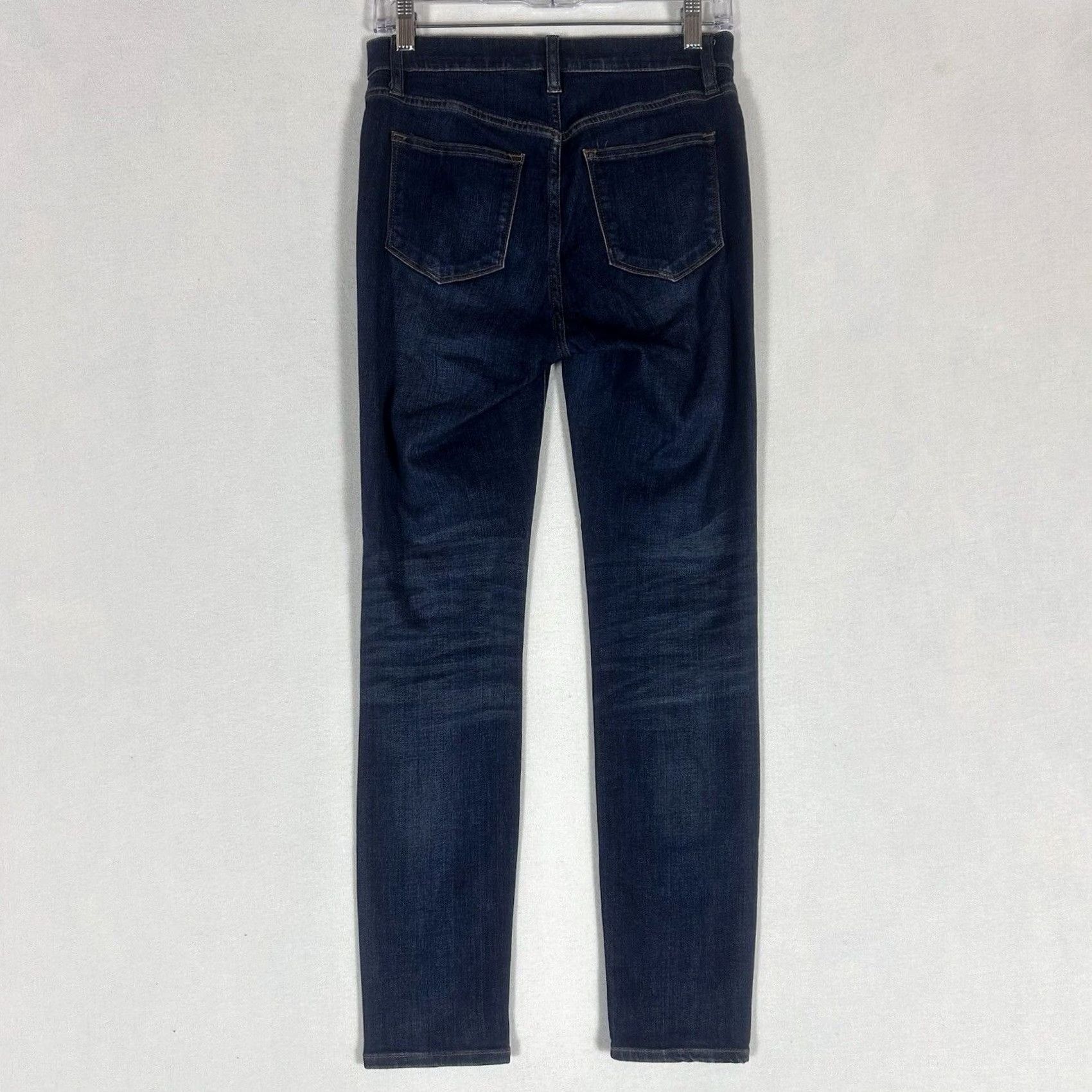 J.Crew J.CREW Womens Skinny Jeans 27 Dark Wash Denim Mid Rise 5-Pocket Pockets Straight Leg City Preppy 90s Jeans Mens Women Girls Size 27" / US 4 / IT 40 - 5 Thumbnail