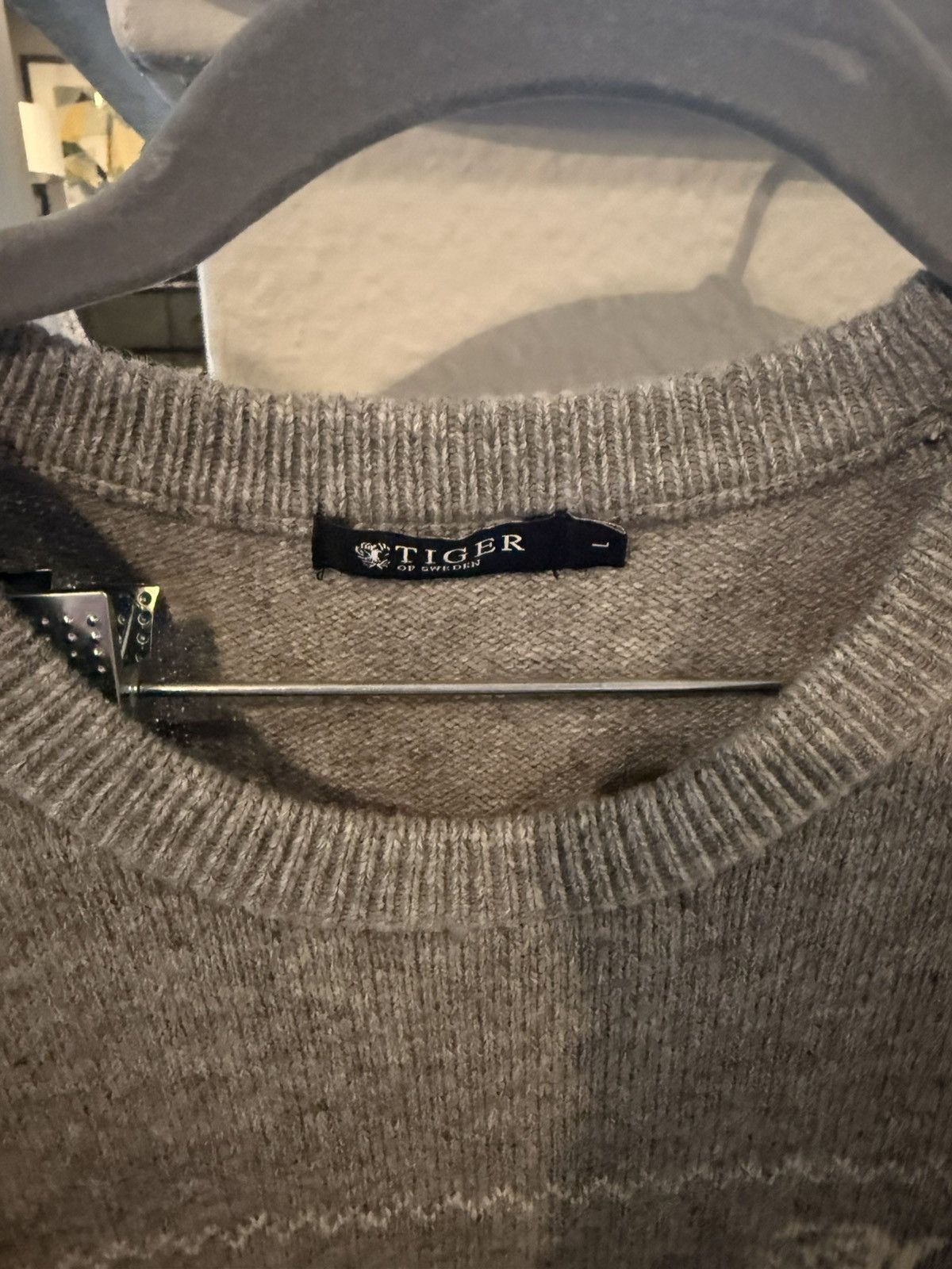 Tiger of Sweden Tiger of Sweden Grey Sweater Size US L / EU 52-54 / 3 - 4 Thumbnail