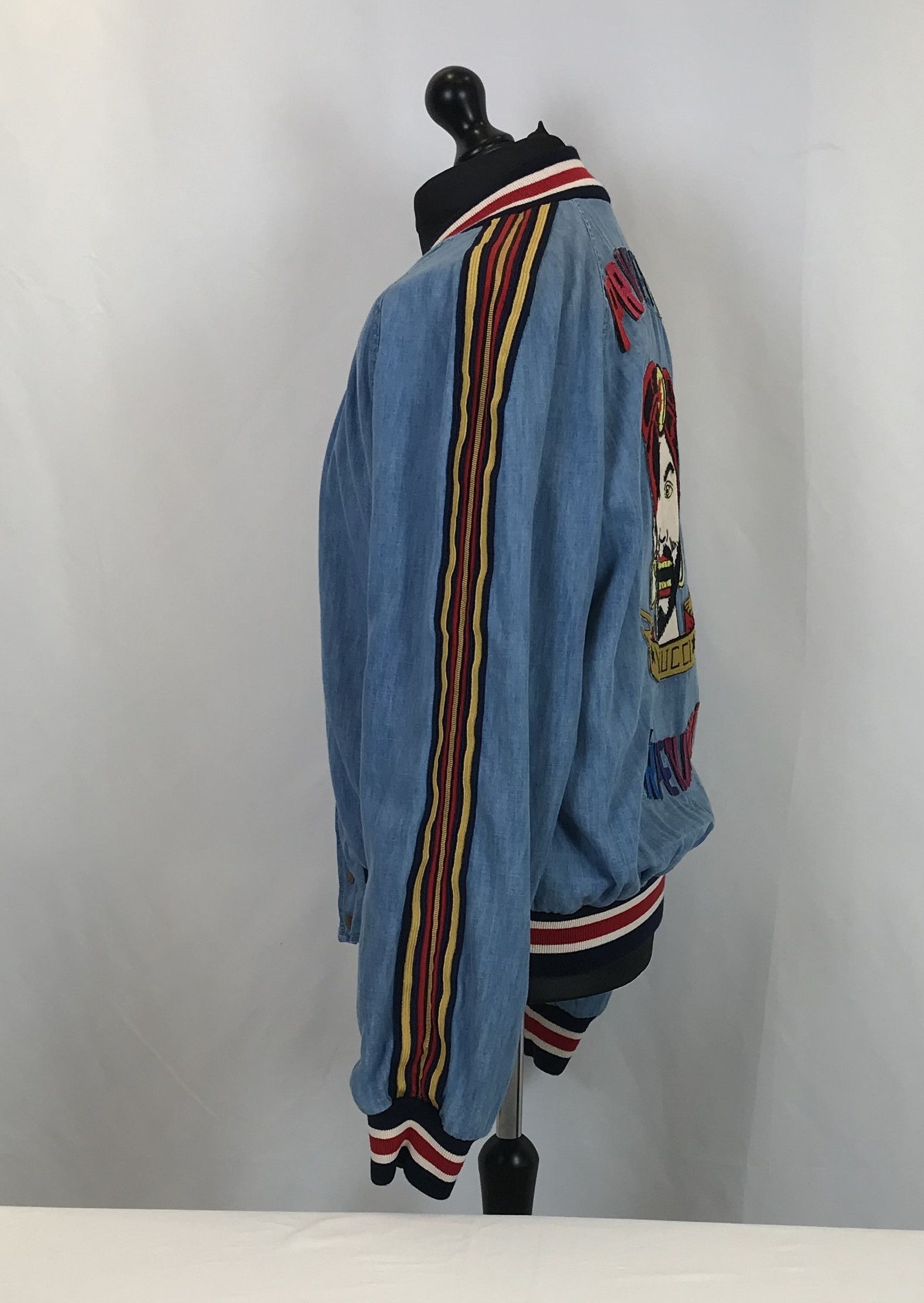 Gucci Gucci Privilegium Perpetuum Chambray Bomber Size US M / EU 48-50 / 2 - 4 Thumbnail