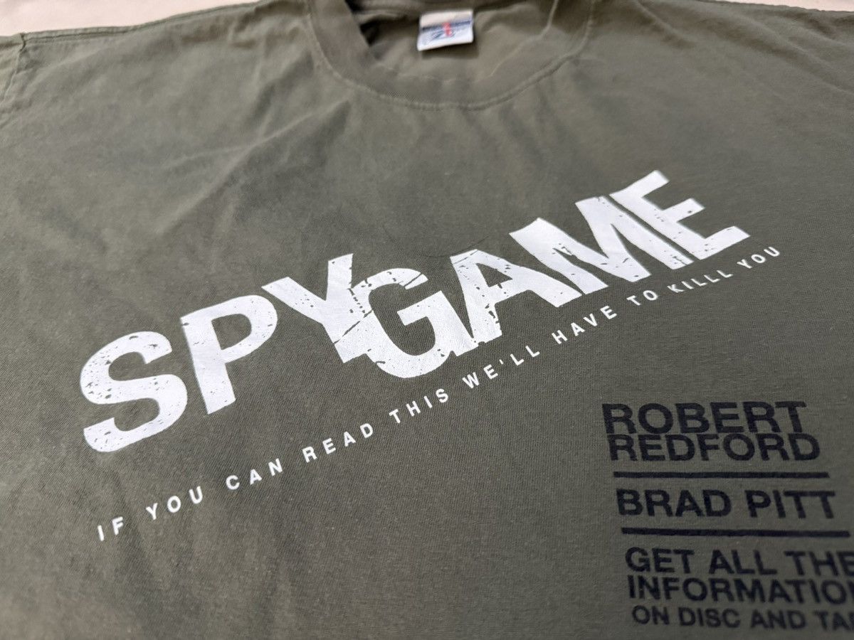 Vintage Very Rare Vintage 00s SPY GAME Brad Pitt T Shirt Size US L / EU 52-54 / 3 - 4 Thumbnail