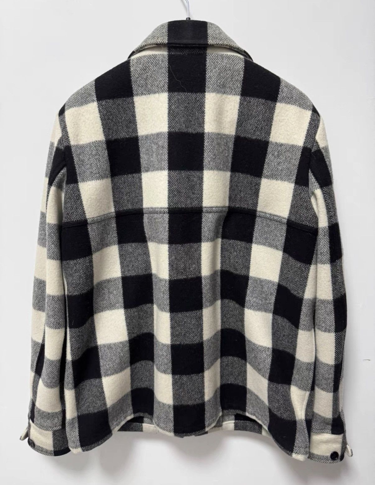 Saint Laurent Paris Saint Laurent (SLP) 13FW Black/White Check Wool Jacket Size US XL / EU 56 / 4 - 2 Thumbnail