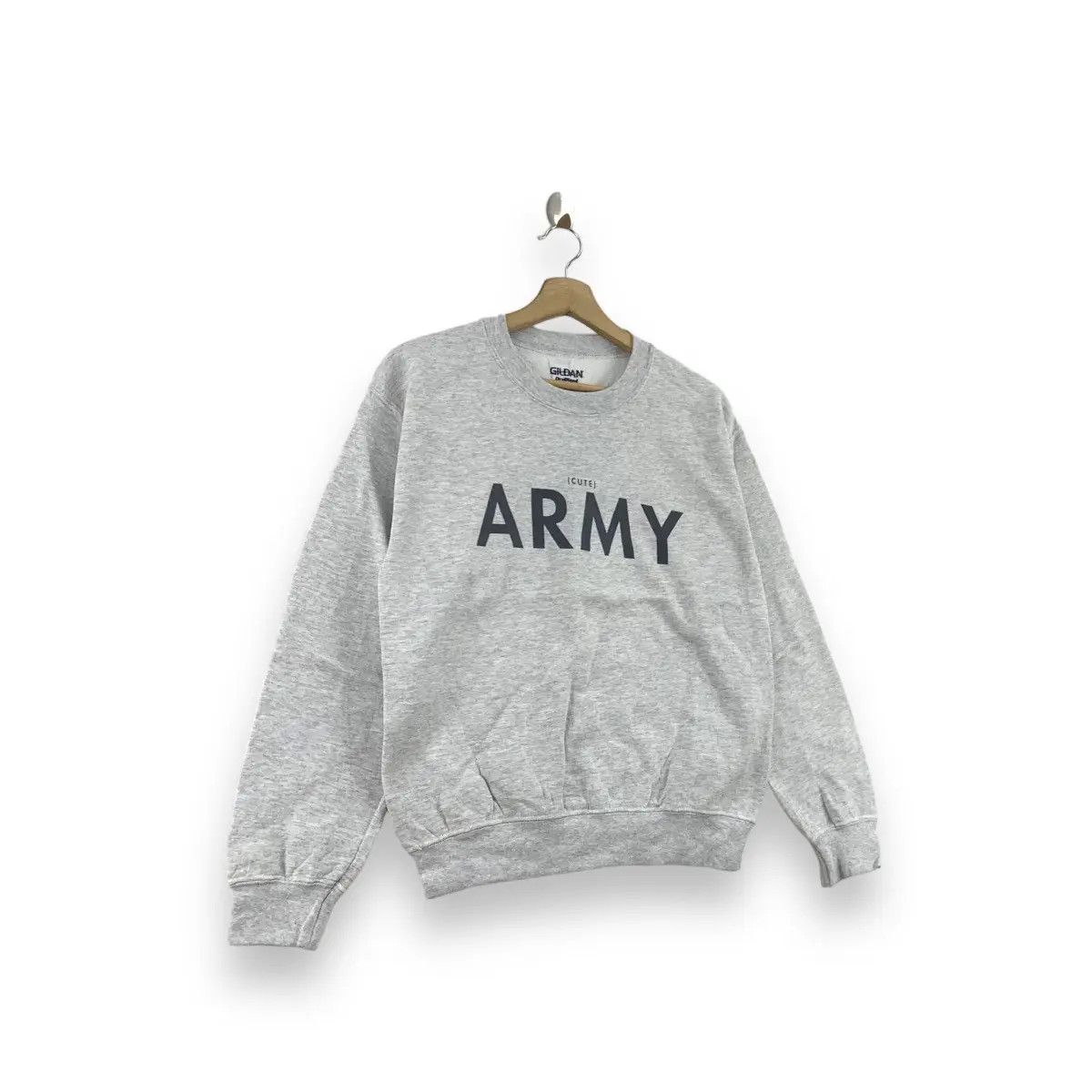 Gildan Vintage GILDAN ARMY CUTE Parody Oversized Sweatshirt Size US S / EU 44-46 / 1 - 2 Thumbnail