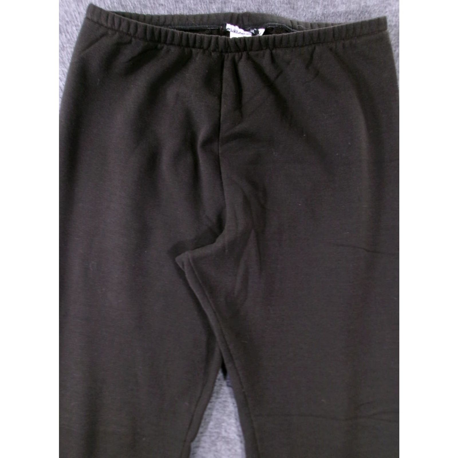 Vintage VINTAGE Chinook Pants Women M Brown Solid Flat Front Pull On Tapered Inseam 29 in Casual Office Capsule Lounge Stretch Comfort Elastic Waist Size 32" / US 10 / IT 46 - 2 Thumbnail
