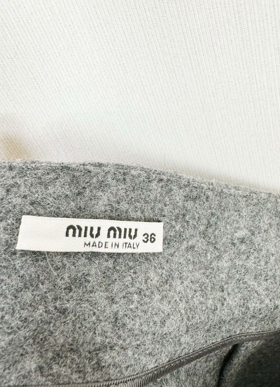 Miu Miu Miumiu wool rhinestone skirt Size 36" / US 14 / IT 50 - 3 Thumbnail