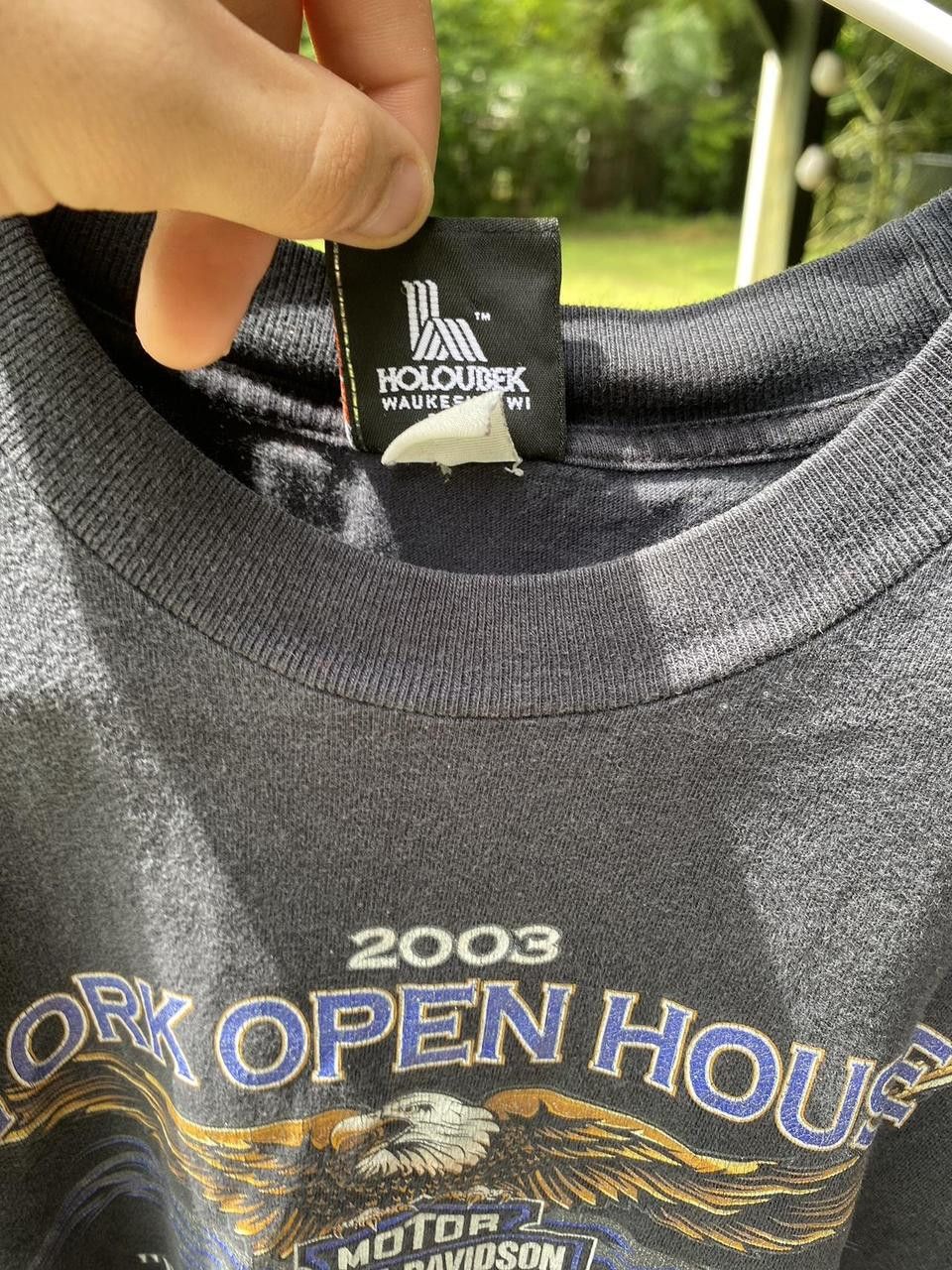 Harley Davidson Vintage 2003 Black Harley Davidson York Graphic Tee XL Size US XL / EU 56 / 4 - 8 Thumbnail