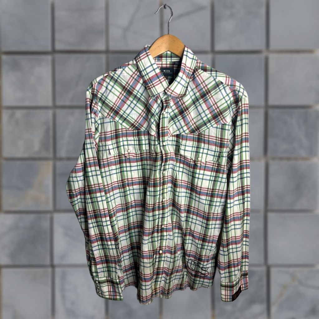 G-Star G-Star Shirt Size 2XL Western Sawtooth Cowboy Pearl Snap Cotton Multicolor Size US XXL / EU 58 / 5 - 1 Thumbnail