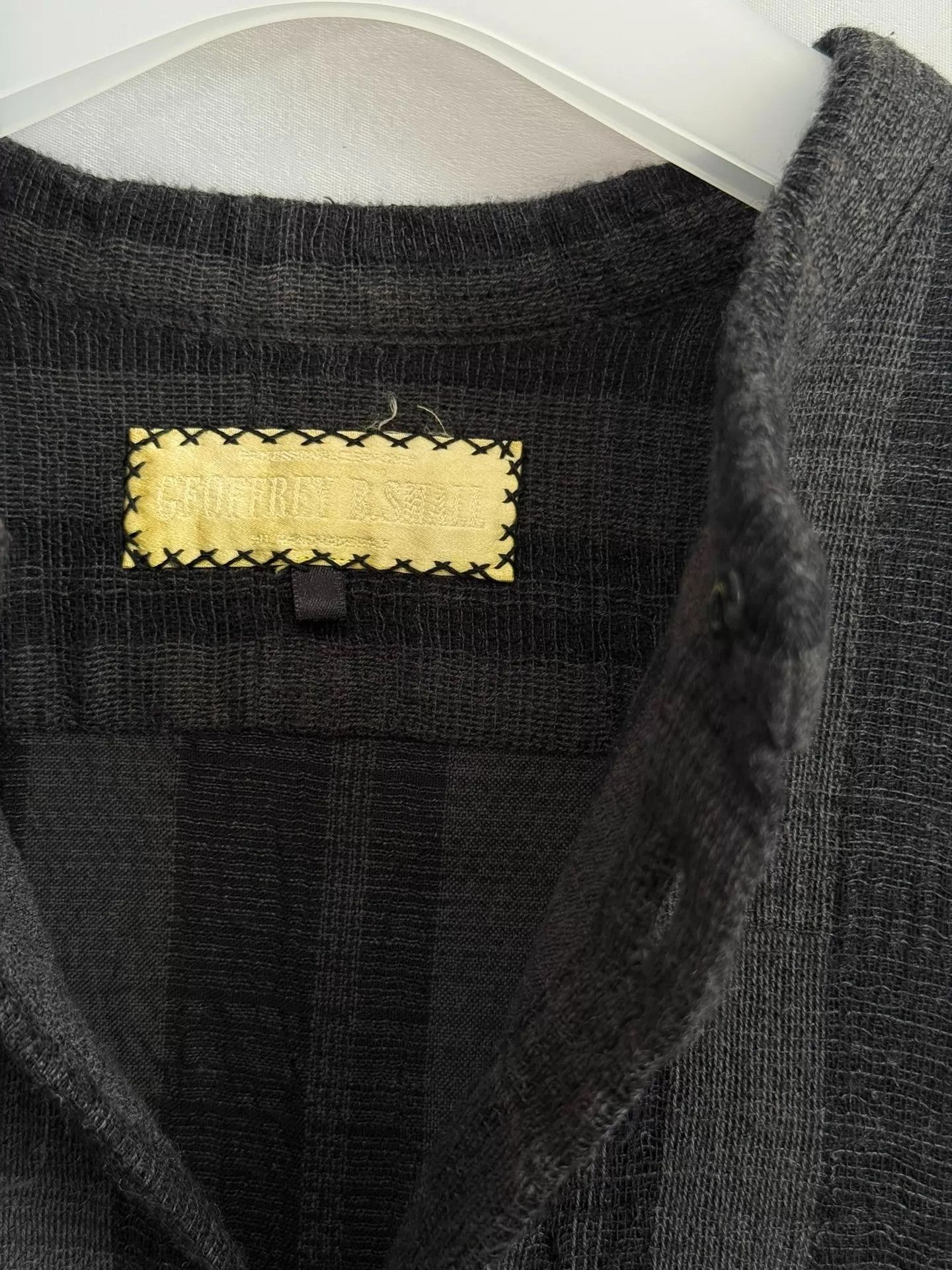 Geoffrey B. Small Geoffrey B. Small 20SS Checked DoubleWeave Shirt (10pc Rare) Size US M / EU 48-50 / 2 - 8 Thumbnail