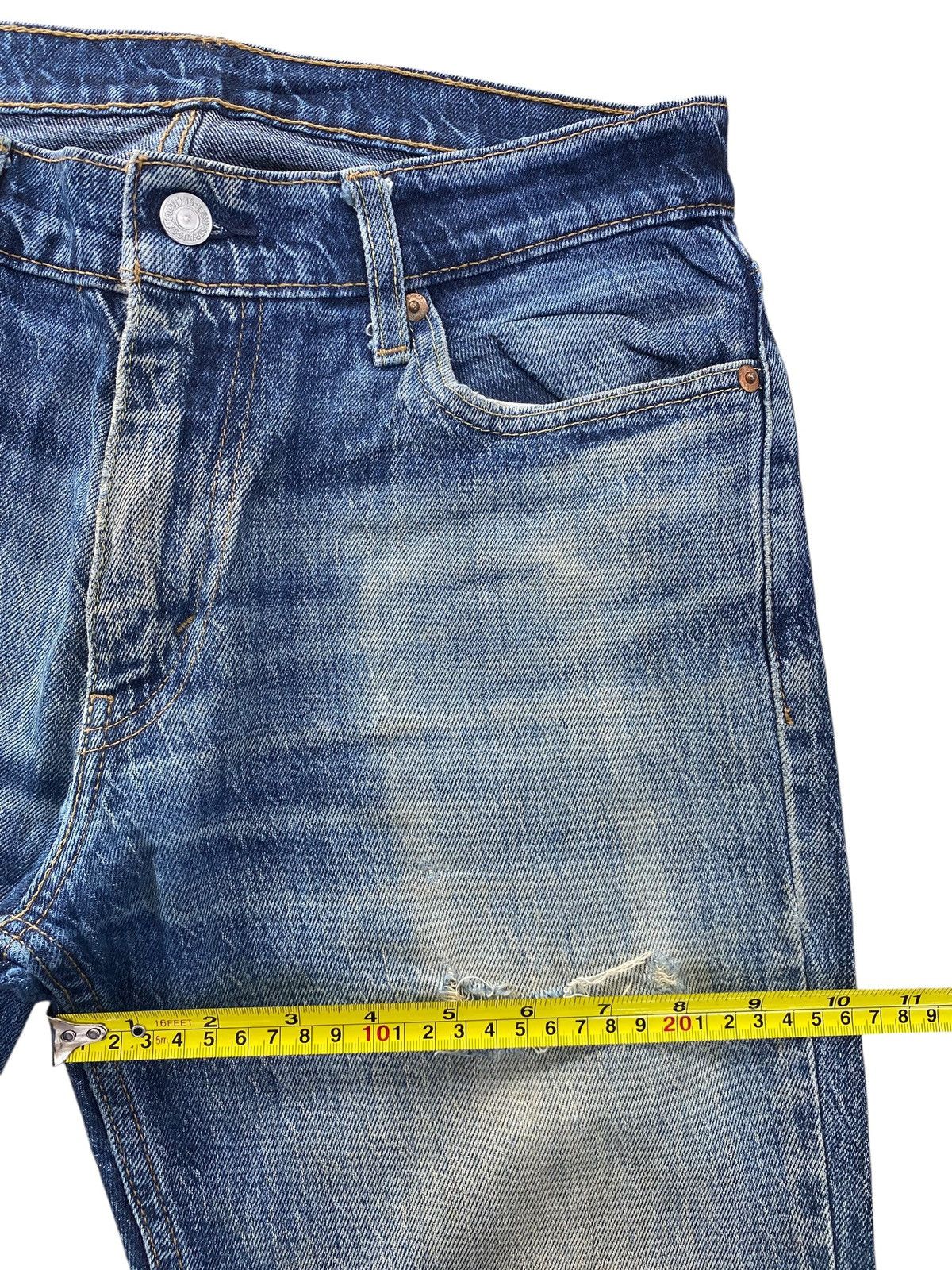 Levi's Levi’s Faded Wash Ripped Style Straight Leg Jeans Size US 30 / EU 46 - 7 Thumbnail