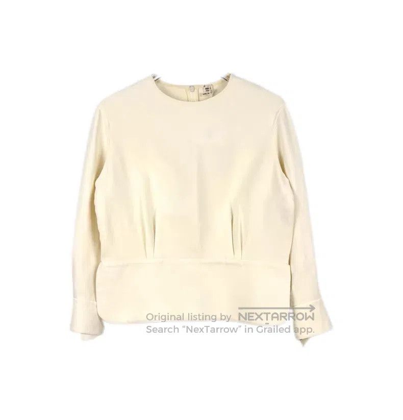 Hermes Hermes White mulberry silk cotton blouse Size XS / US 0-2 / IT 36-38 - 1 Thumbnail
