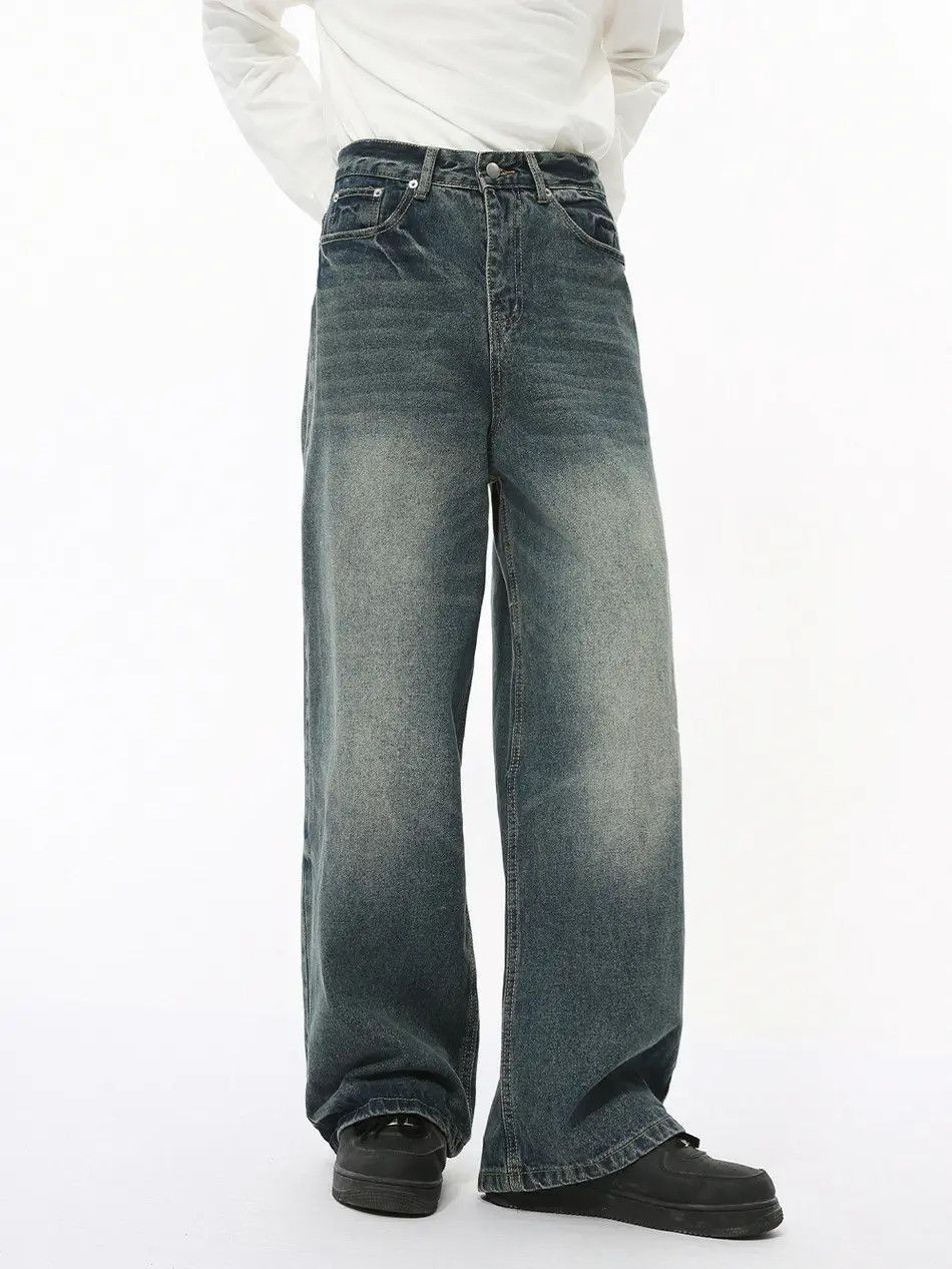 Japanese Brand Retro loose wide leg high street jeans Size US 32 / EU 48 - 4 Thumbnail