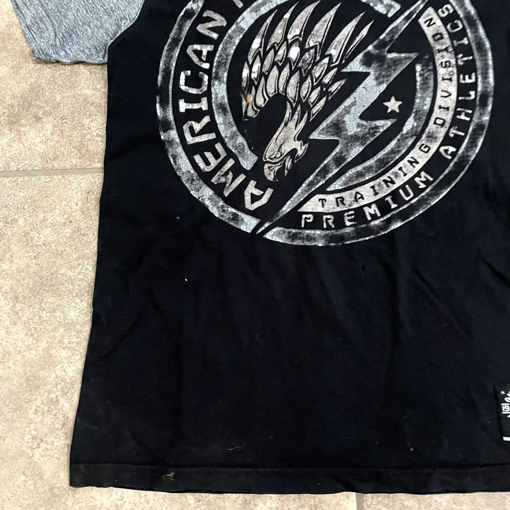 Vintage American Fighter T-Shirt Mens M Black Graphic Tee Size US M / EU 48-50 / 2 - 3 Thumbnail