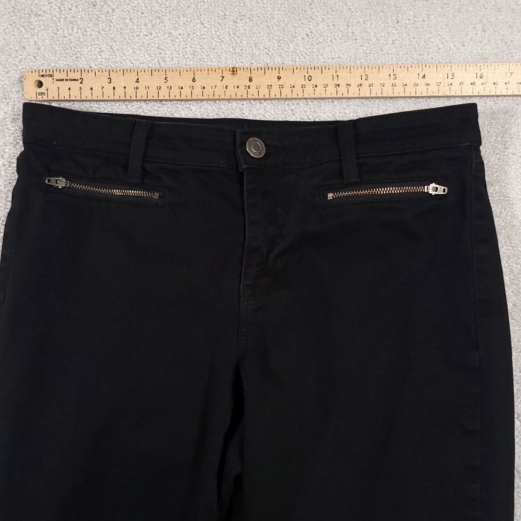 Gap Gap Jeans Women’s 10 30 Regular Black Zip Pockets Stretch Super Skinny Ankle Style Cropped Denim Mockup? Size 24" / US 00 / IT 34 - 6 Thumbnail