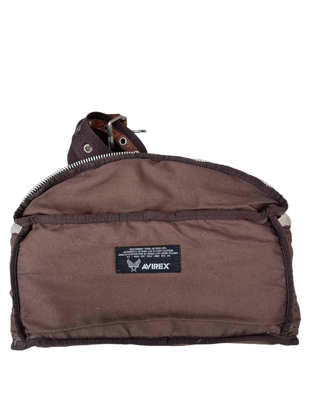 Avirex Vintage 2000s Avirex Distress Patina Leather Cargo Chest Bag Size ONE SIZE - 15 Thumbnail