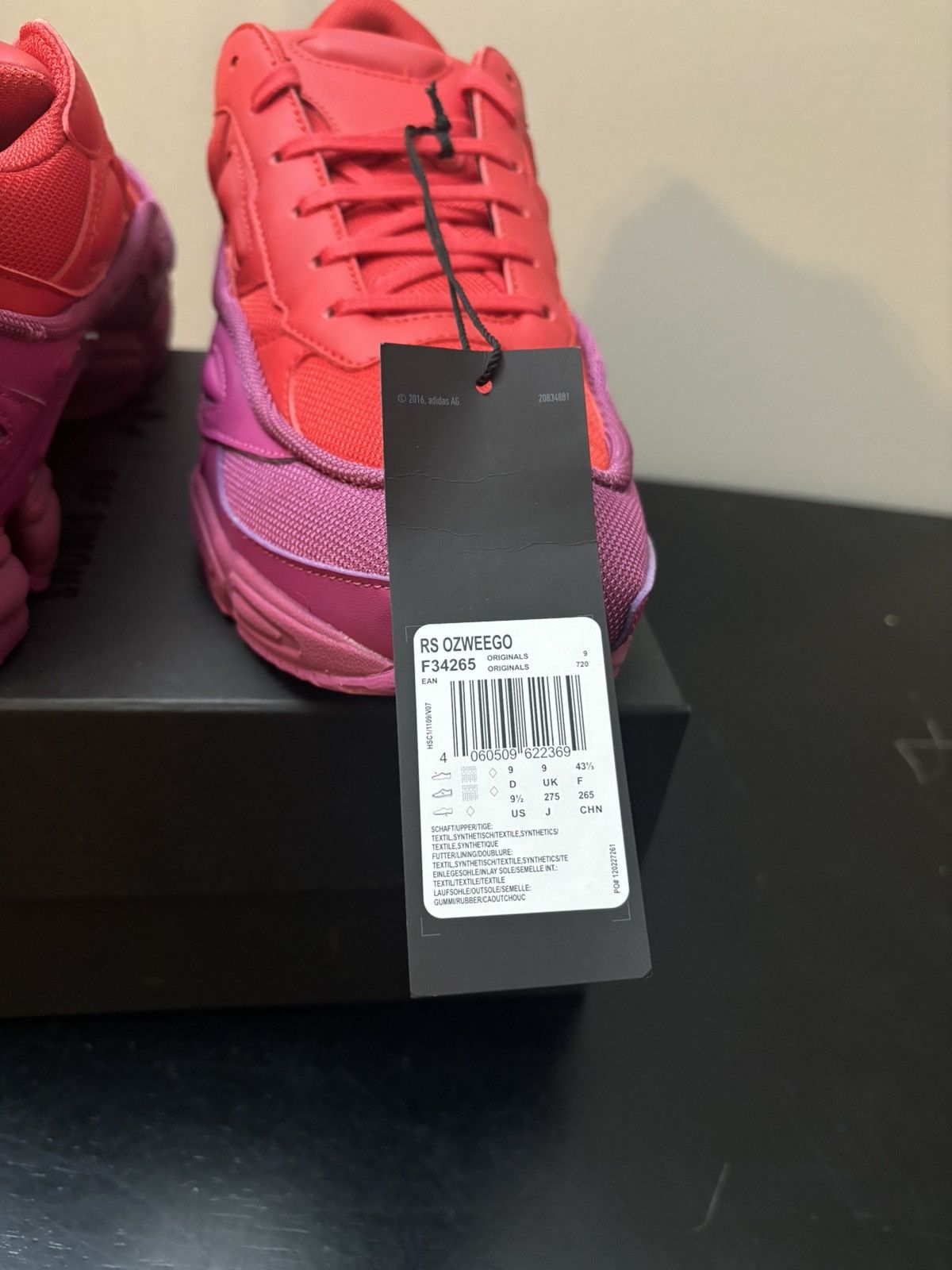 Adidas × Raf Simons adidas Raf Simons Ozweego Glory Collegiate Red Purple Size US 9.5 / EU 42-43 - 9 Thumbnail
