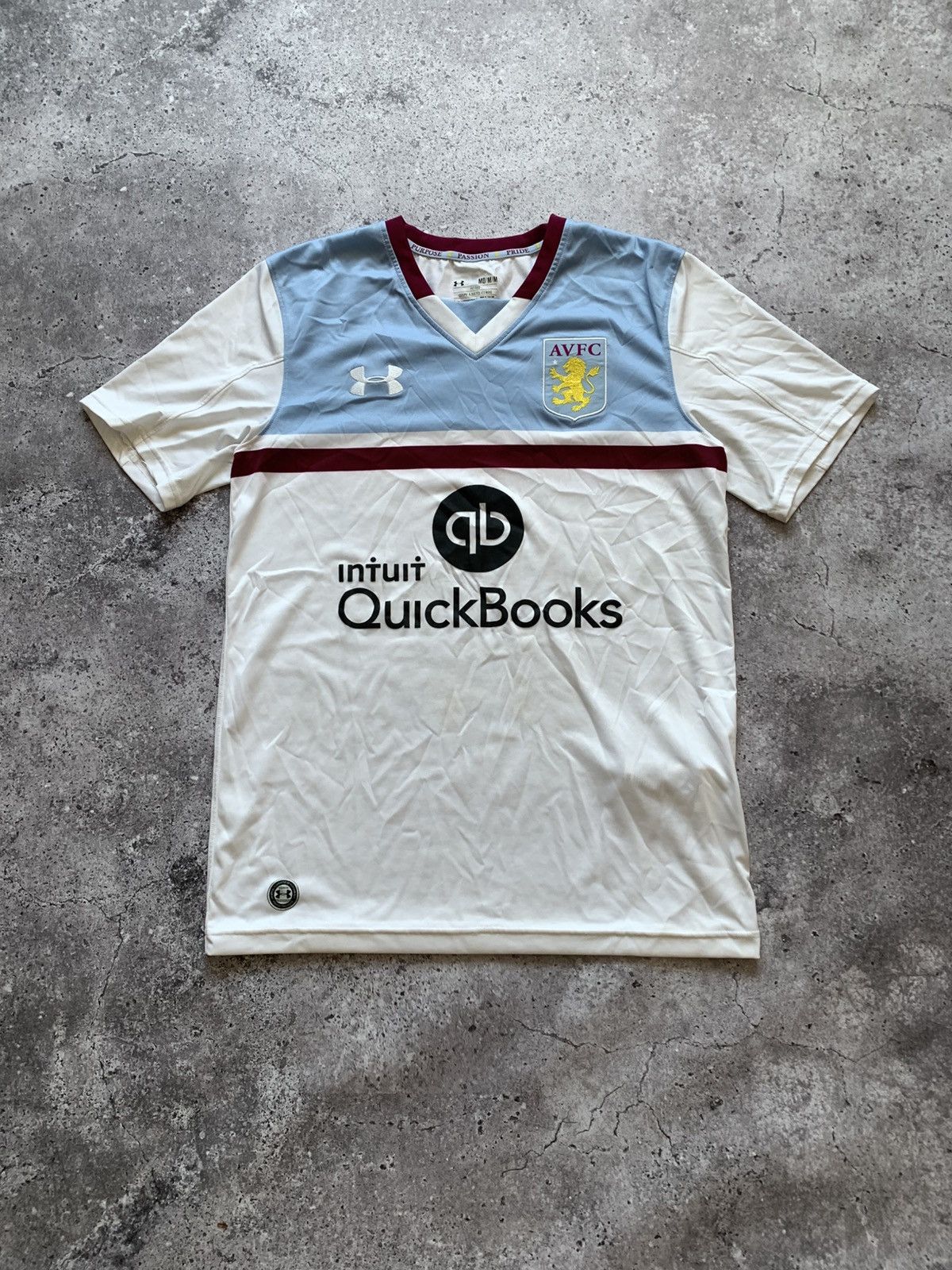 Under Armour 🔥UNDER ARMOUR ASTON VILLA 2016/17 AWAY SOCCER SHIRT Size US M / EU 48-50 / 2 - 1 Thumbnail