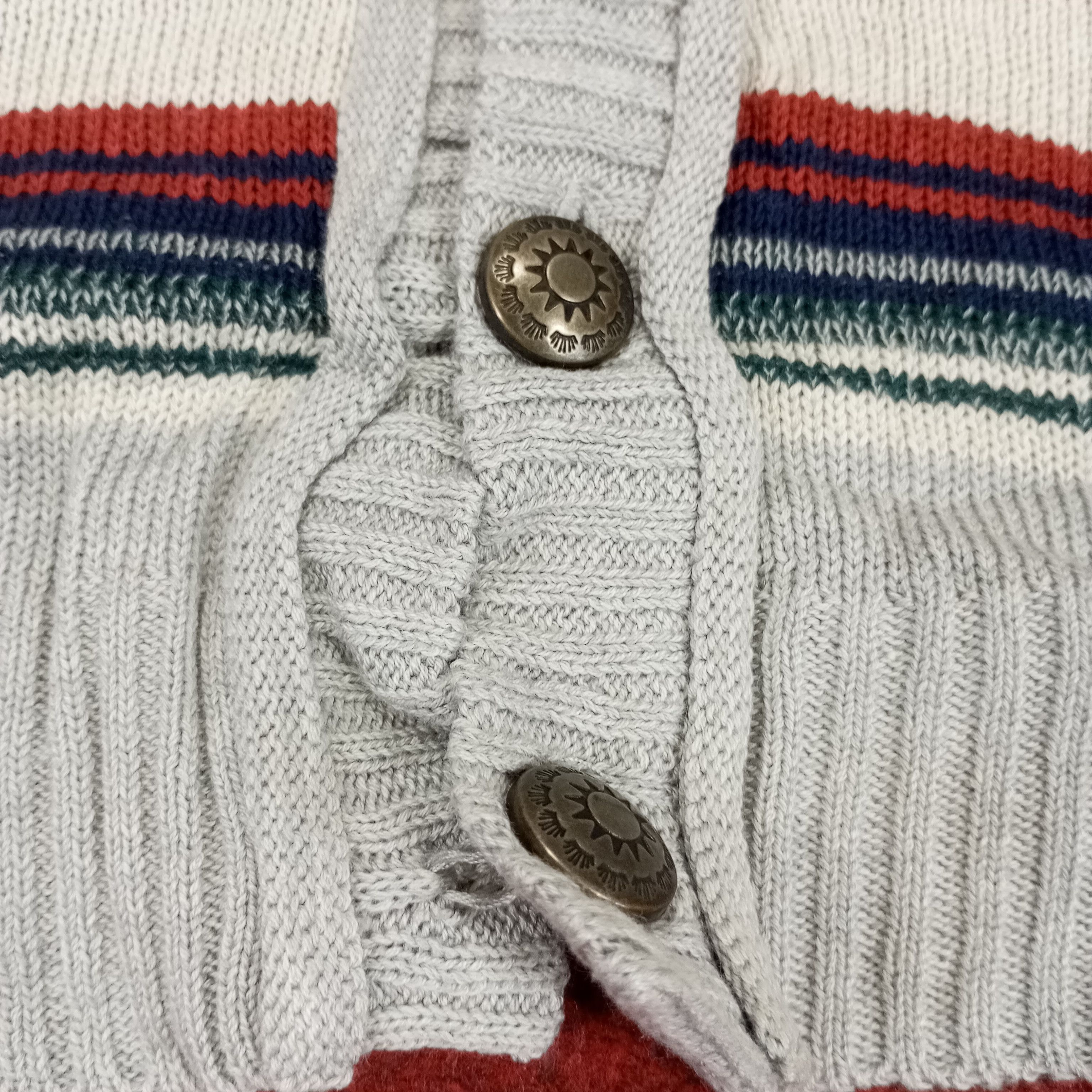 Vintage Sorri Dere Stripes Pocket Design Cardigan Sweater Size M / US 6-8 / IT 42-44 - 8 Thumbnail