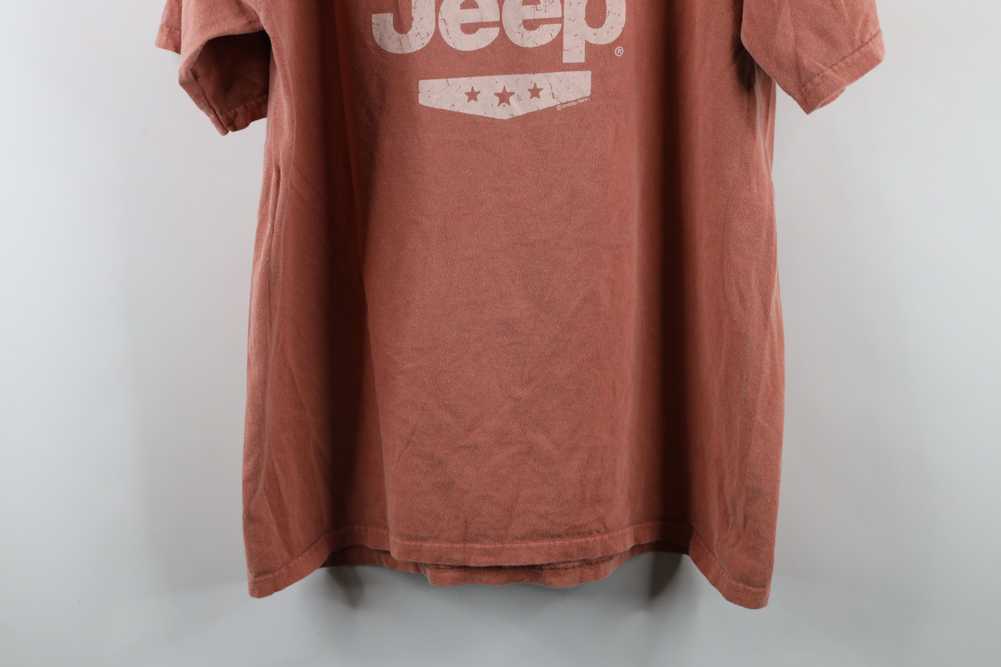 Vintage Vintage Jeep Motor Co Stonewash Spell Out T-Shirt Cotton Size US L / EU 52-54 / 3 - 13 Thumbnail