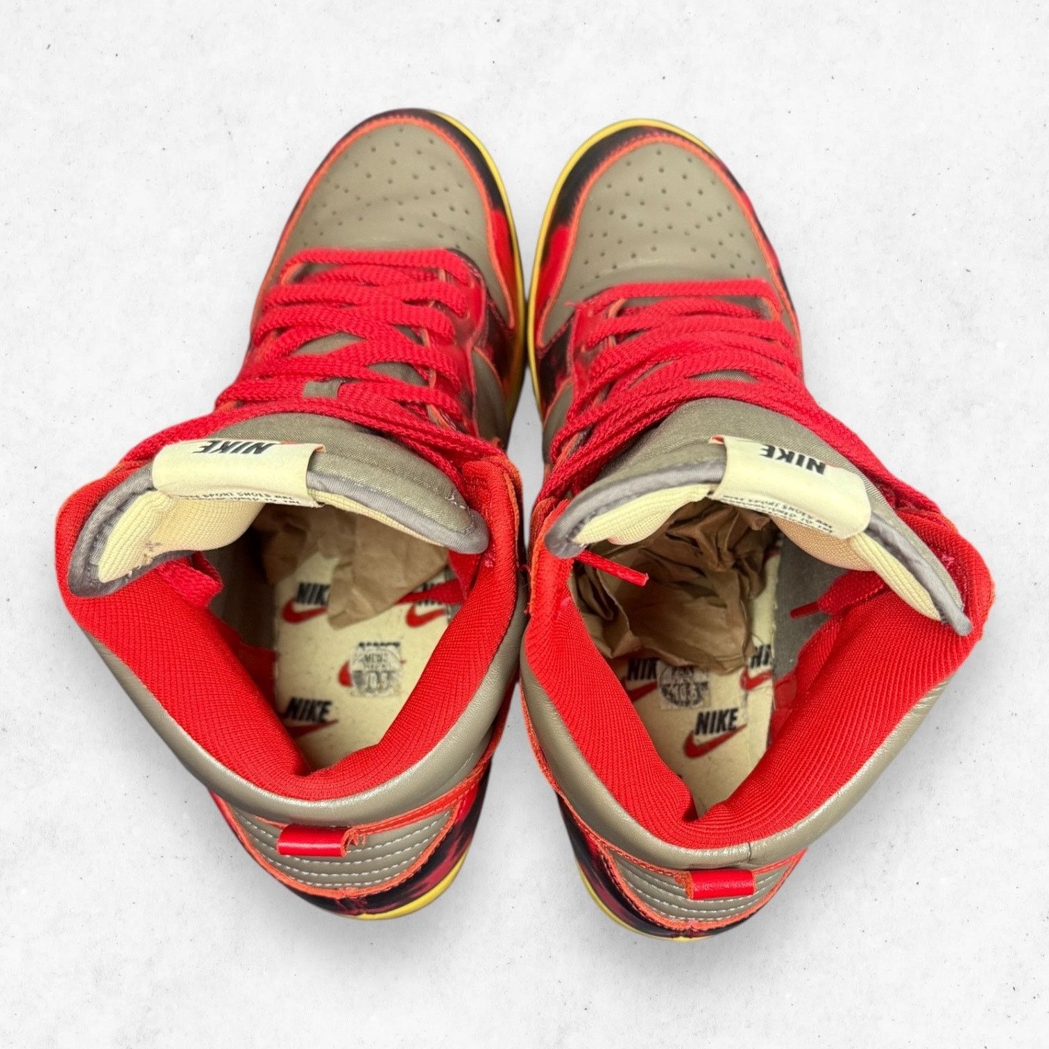 Nike Nike Dunk High 1985 Acid Wash University Red Sz 10.5 Size US 10.5 / EU 43-44 - 9 Thumbnail