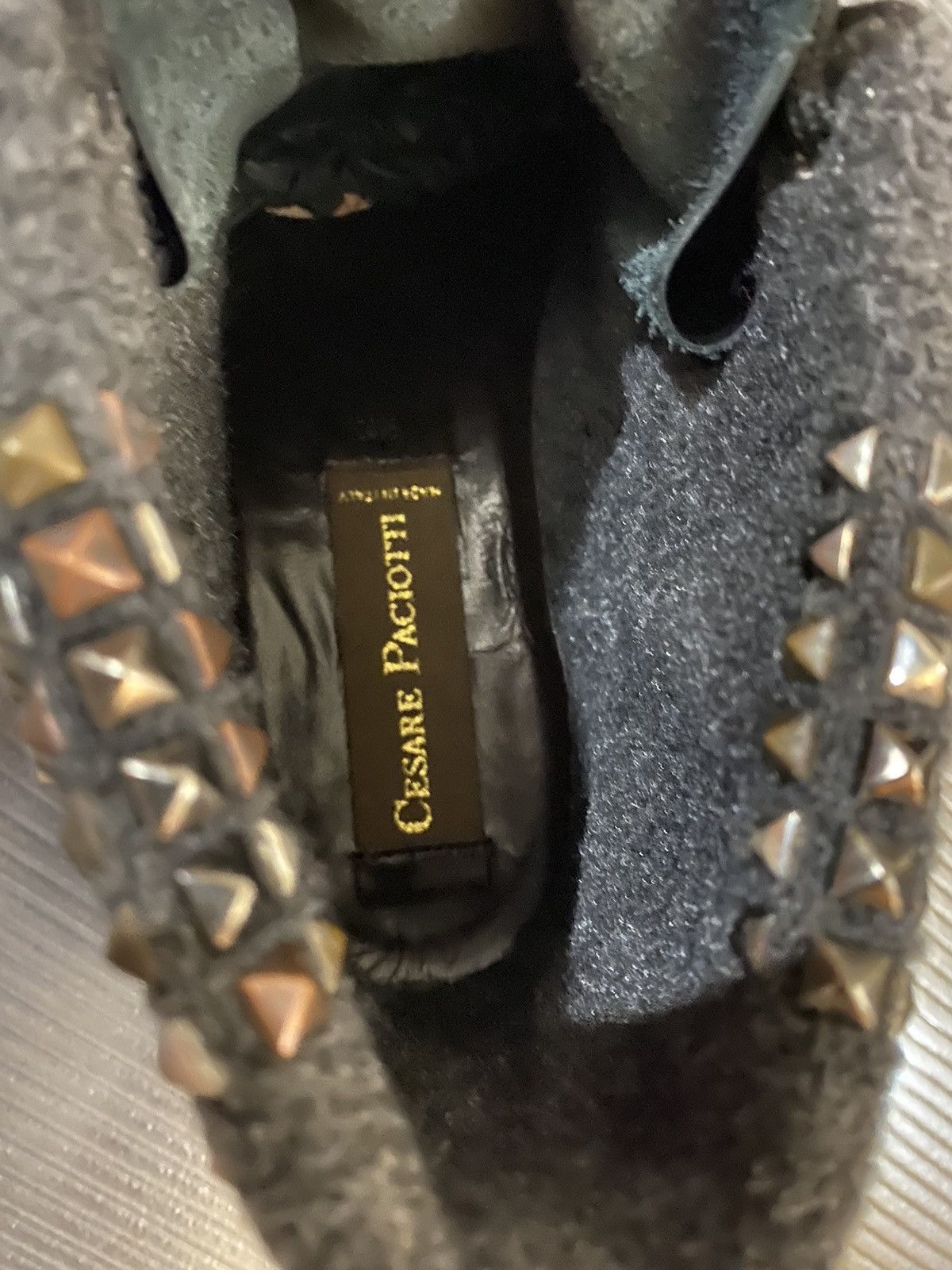 Paciotti Cesare Paciotti 🇮🇹 Nero calf metal studded biker boots 7 NEW Size US 7 / EU 40 - 2 Thumbnail