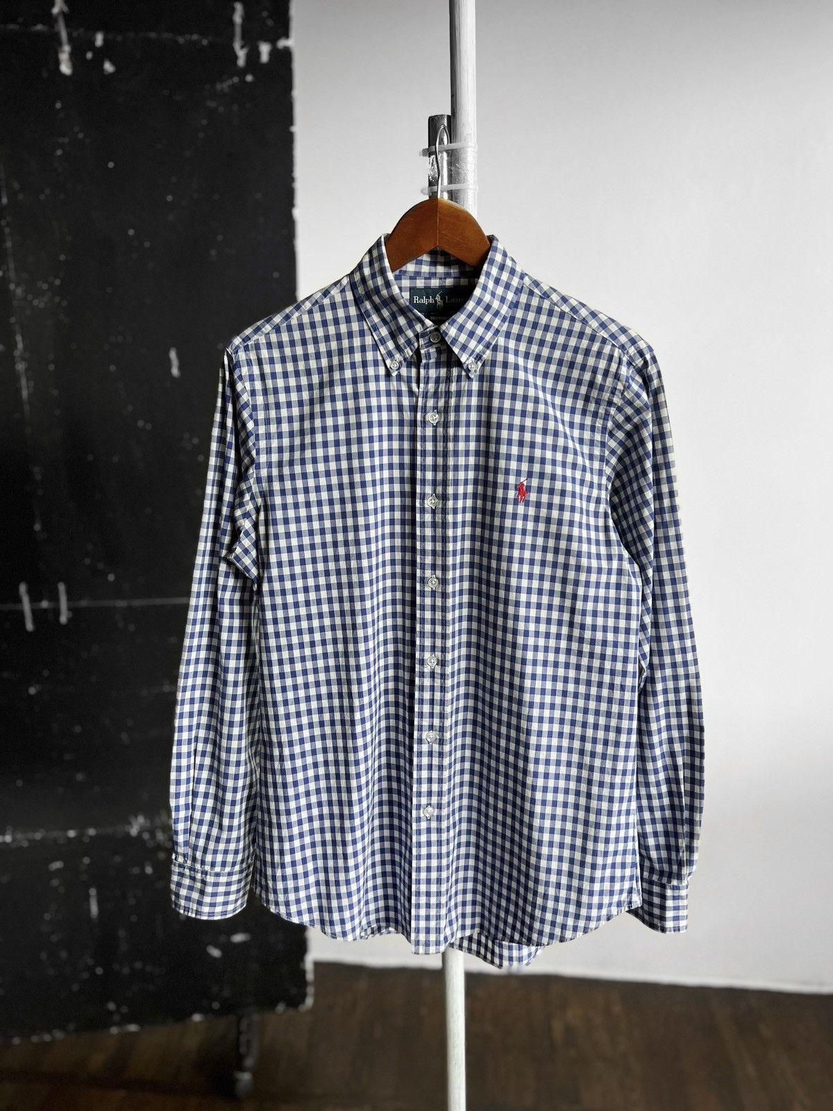 Polo Ralph Lauren × Ralph Lauren × Vintage Ralph Lauren Mens Vintage Checked Long Sleeve Button Shirt Size US S / EU 44-46 / 1 - 1 Thumbnail