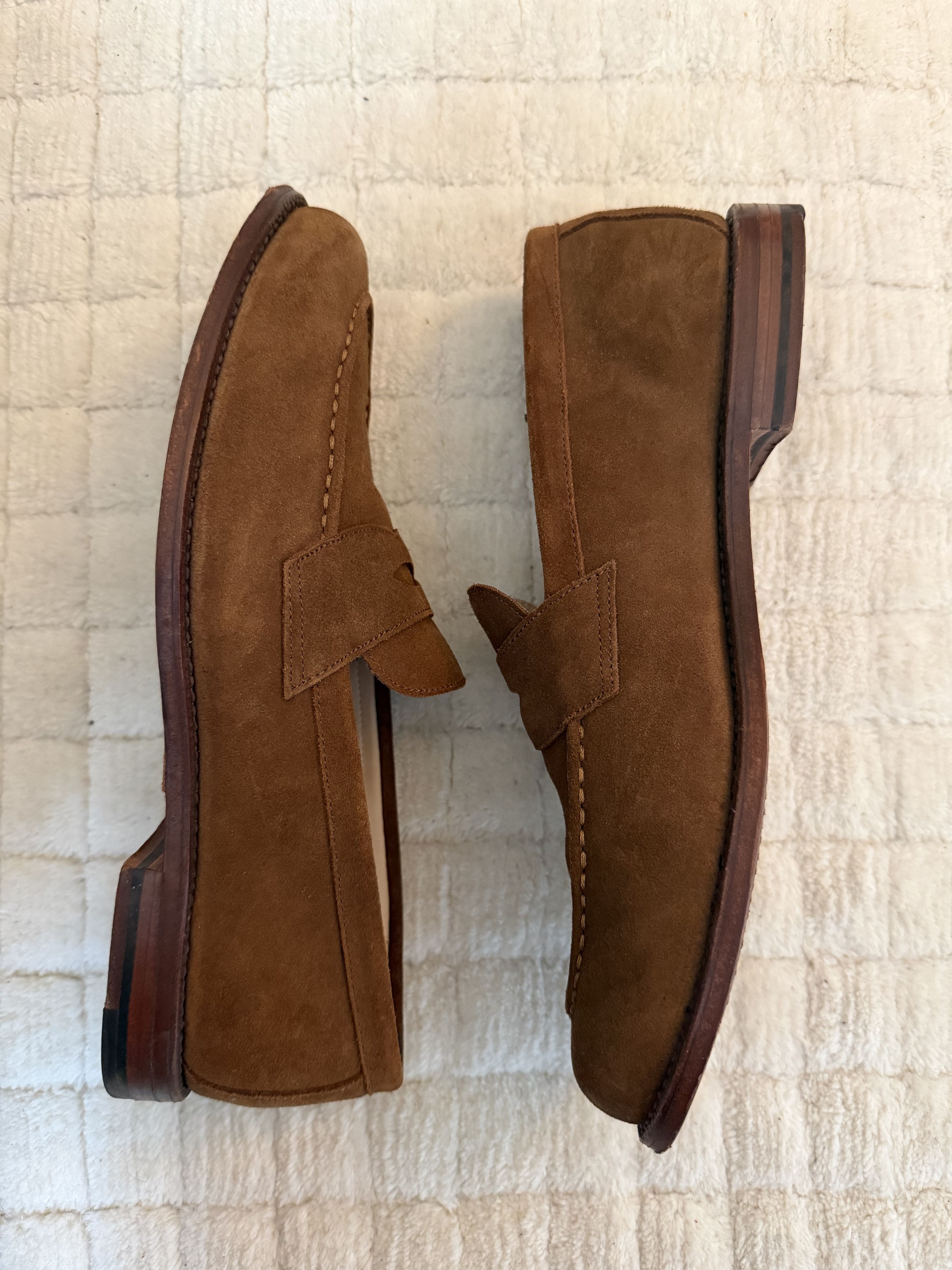 Grant Stone Traveler Penny Bourbon Suede Size US 11.5 / EU 44-45 - 2 Thumbnail