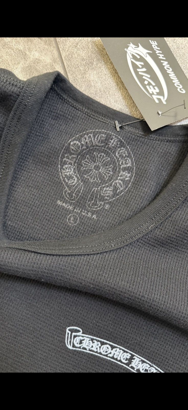 Chrome Hearts Chrome Hearts Scroll Logo Long-Sleeve Thermal Size US L / EU 52-54 / 3 - 3 Thumbnail