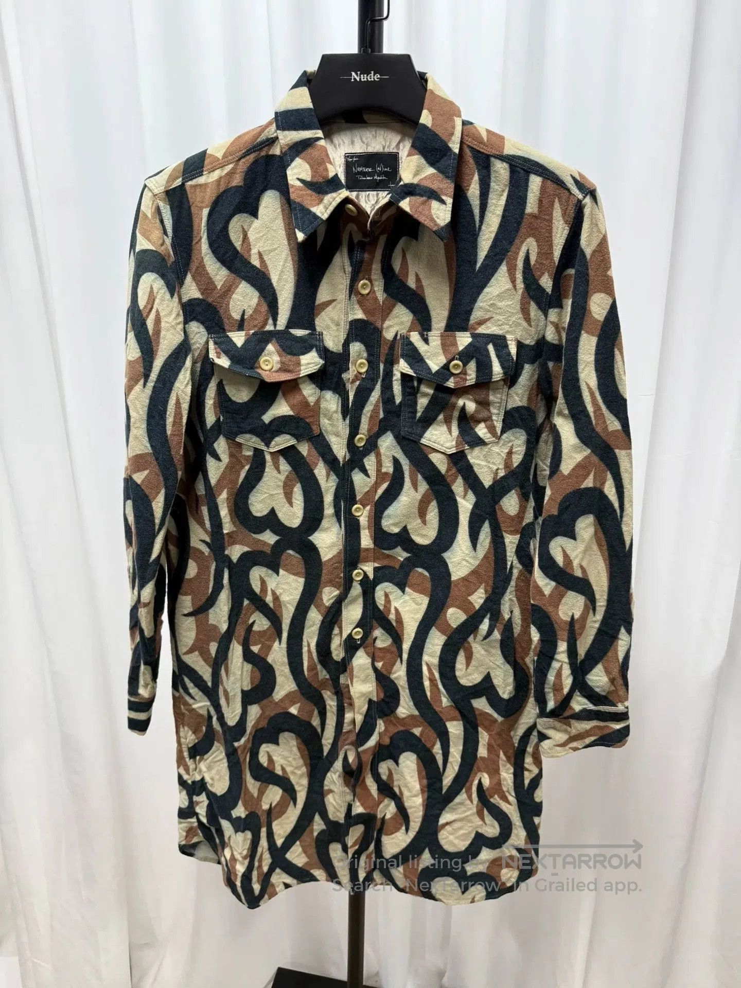 Comme des Garcons Homme Plus Artistic Pocket Shirt in Wool Blend. Size US M / EU 48-50 / 2 - 1 Thumbnail