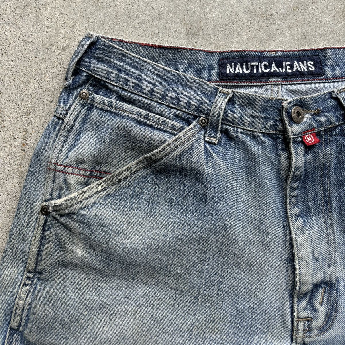 Nautica × Vintage vintage Y2K NAUTICA JEANS Distressed Baggy Cargo jorts short Size US 32 / EU 48 - 7 Thumbnail