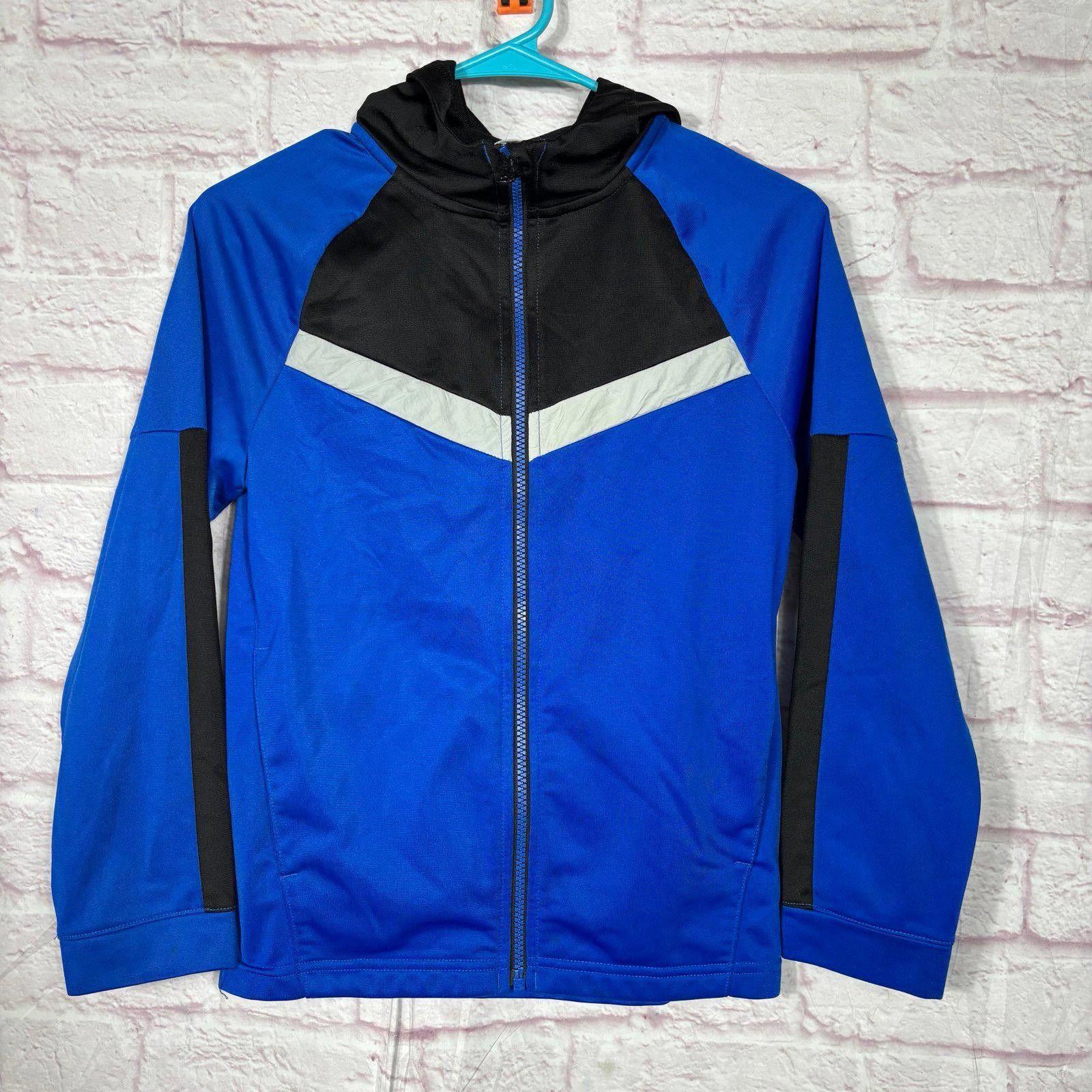 Athletic Works Athletic Works Blue and Black Hooded Jacket Boys Large Size US L / EU 52-54 / 3 - 1 Thumbnail