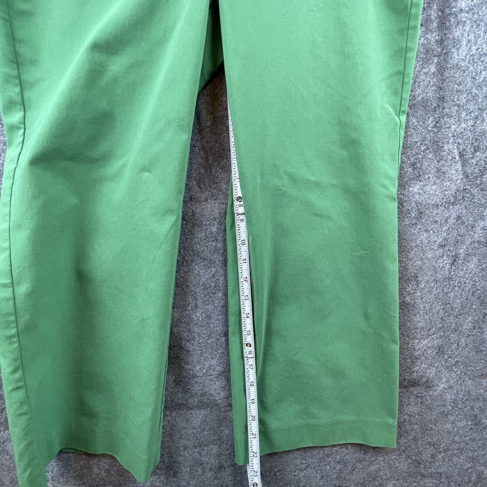 Chicos Chico's Pants Womens 2.5/ 14 Green Straight Cropped Wide Leg Size 36" / US 14 / IT 50 - 6 Thumbnail