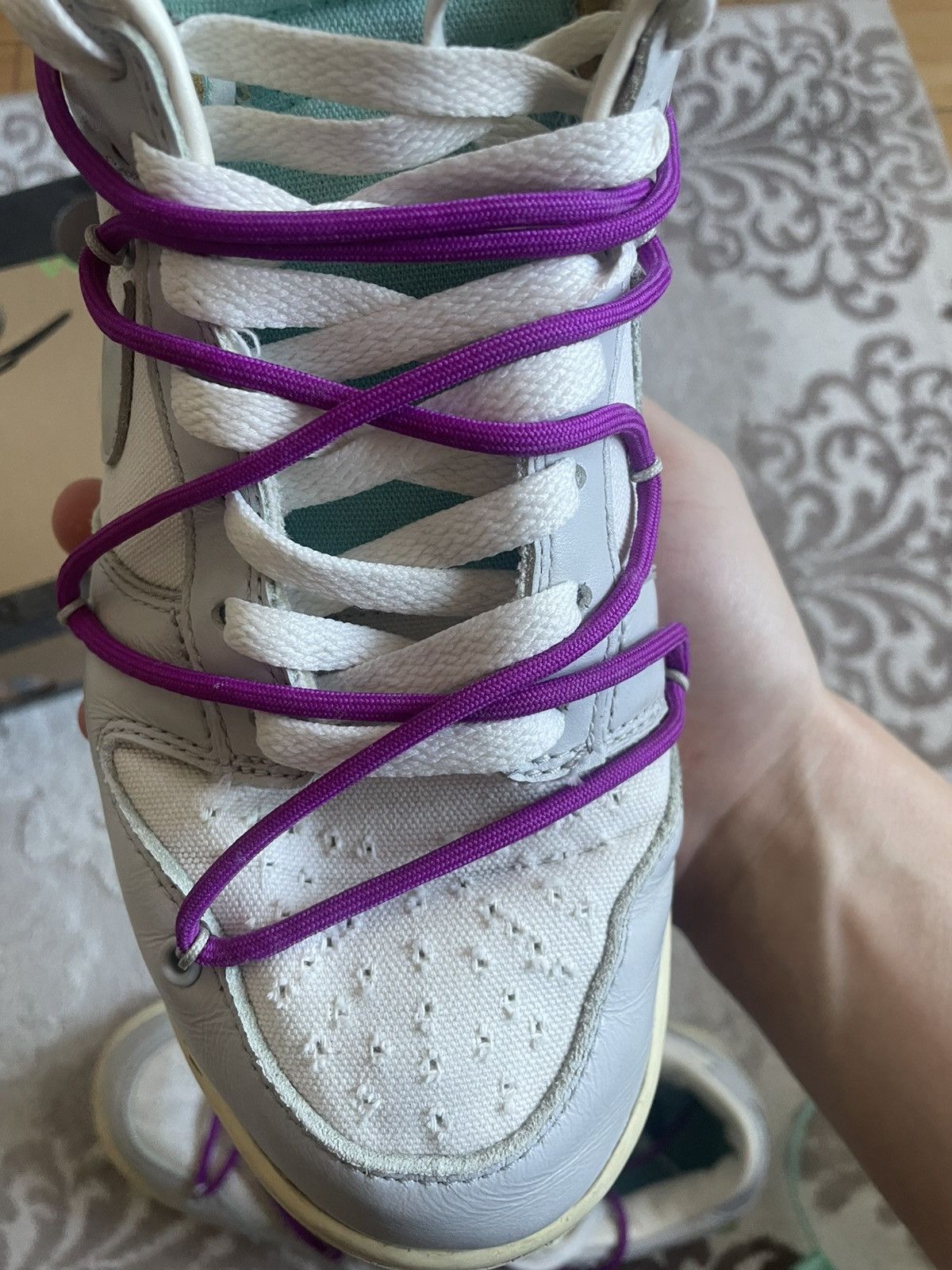 Nike × Off-White Dunk low x Off White LOT21 9us Size US 9 / EU 42 - 5 Thumbnail