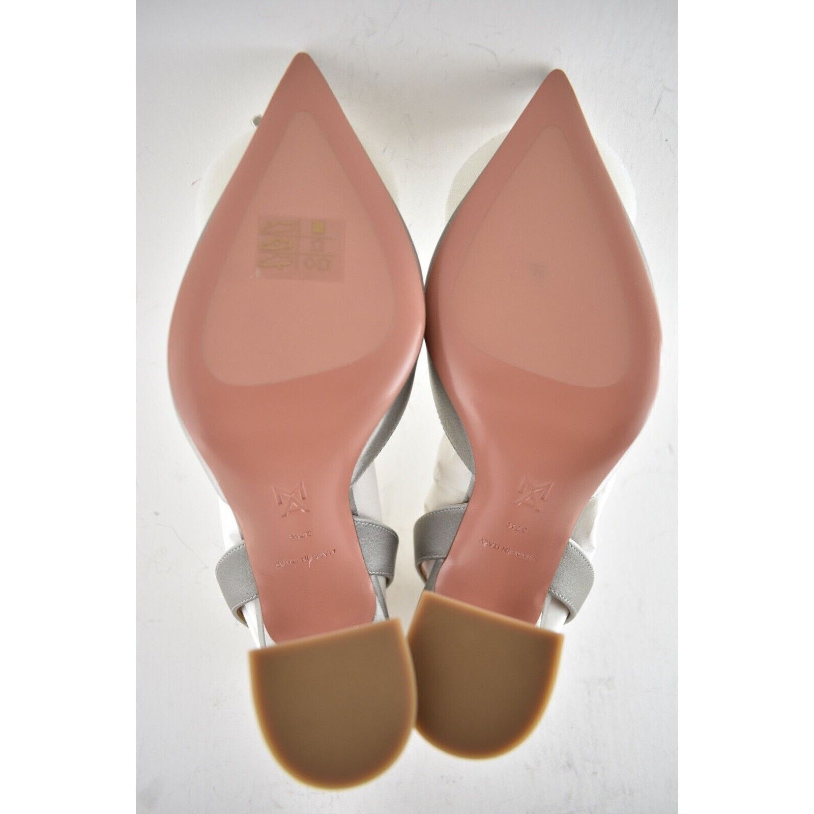 Amina Muaddi Begum Sling Sat Crystal Slingback Sandal Heel Pump 37.5 Size US 7.5 / IT 37.5 - 7 Thumbnail