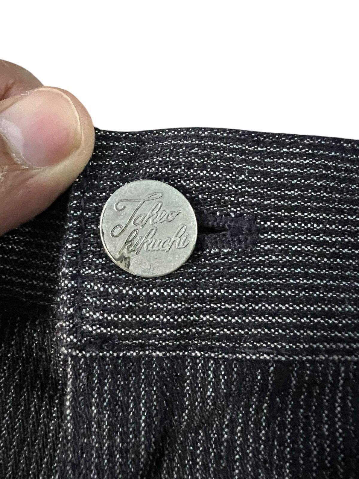 If Six Was Nine × Takeo Kikuchi × Tornado Mart VINTAGE TAKEO KIKUCHI STRIPE JEANS VERY RARE Size US 32 / EU 48 - 7 Thumbnail