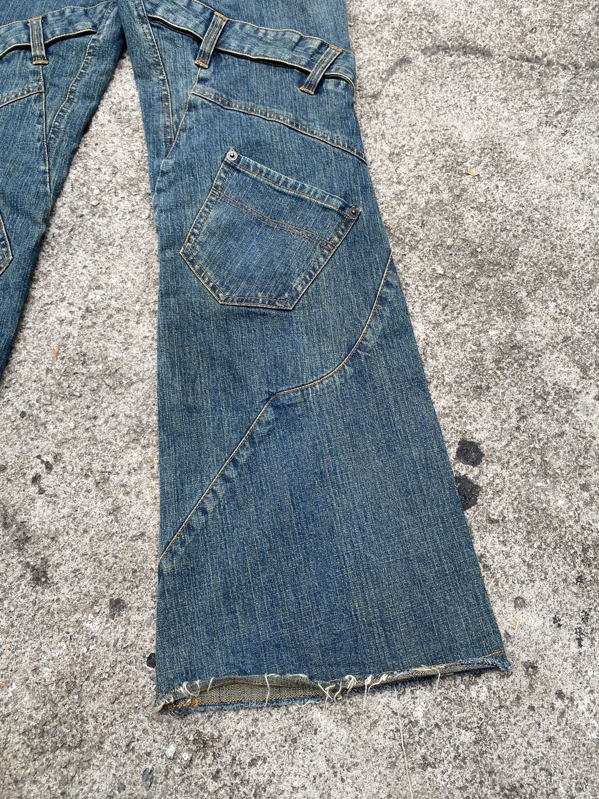 If Six Was Nine × Japanese Brand × Tornado Mart 1990s - Pride International Design Flare Jeans Size US 30 / EU 46 - 12 Thumbnail