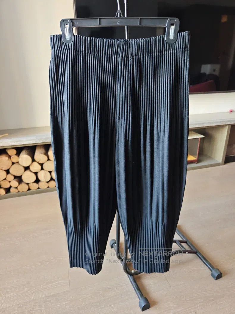 Issey Miyake Issey Miyake Blue Cropped Pants Size US 26 / EU 42 - 1 Thumbnail