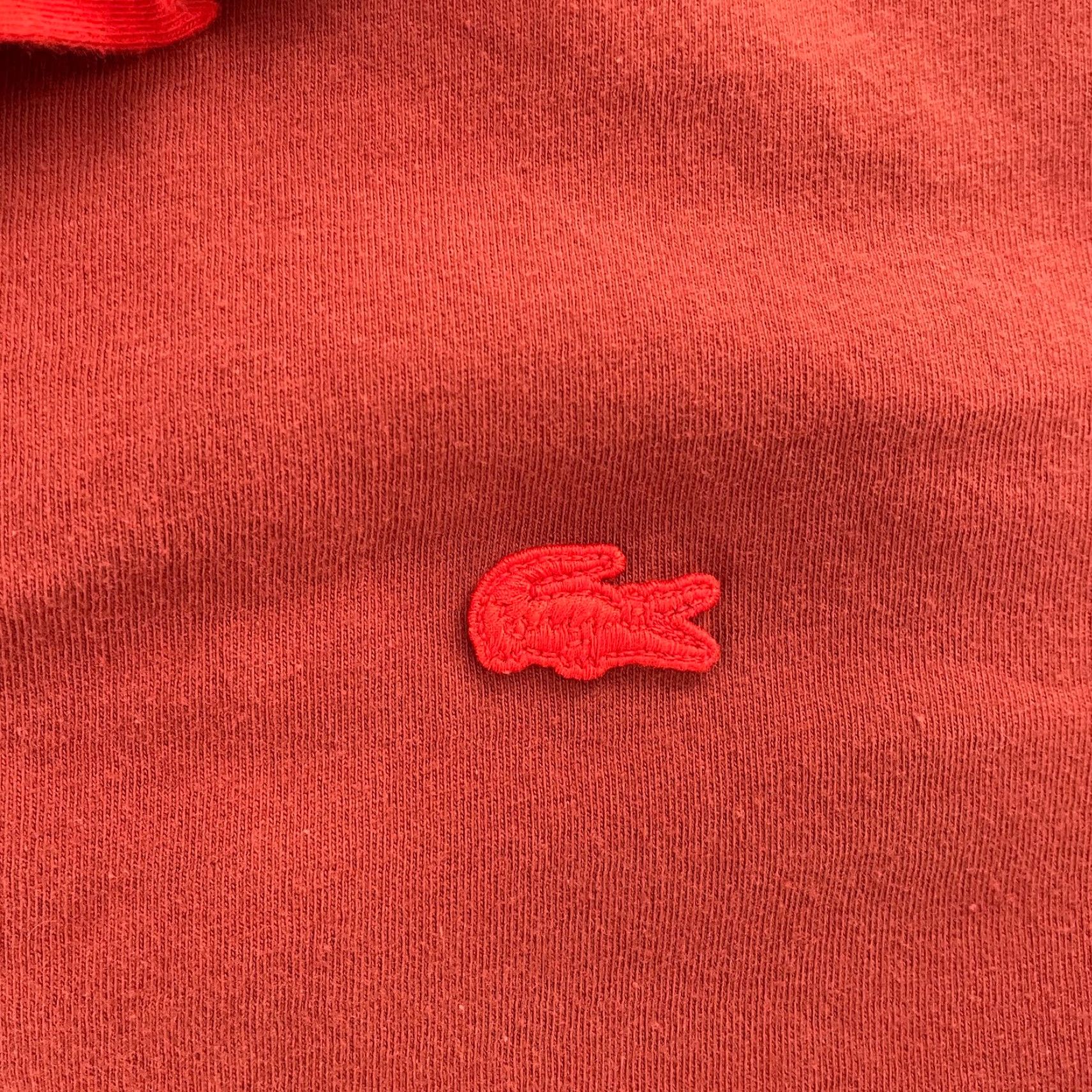 Lacoste Lacoste Shirt Adult Large Polo Short Sleeve Orange Logo Mens Polo Shirt Lacoste Casual Golf Preowned Crocodile Logo Regular Fit Size US L / EU 52-54 / 3 - 4 Thumbnail