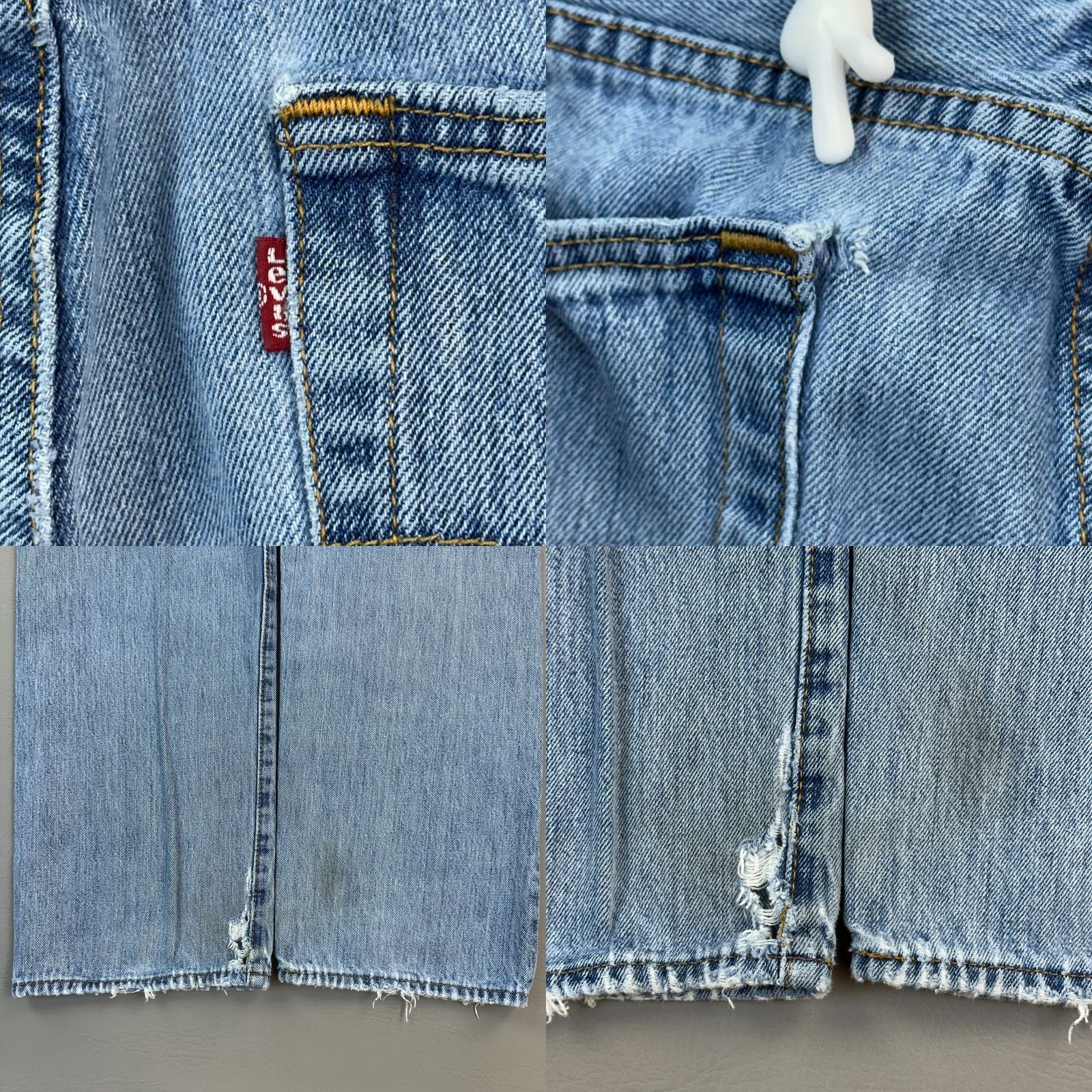 Levi's Levi's 501 Jeans Mens 34x29 Medium Wash Original Fit Straight Button Fly Casual Regular Denim Blue 90s Cowboy Retro Size US 34 / EU 50 - 9 Thumbnail
