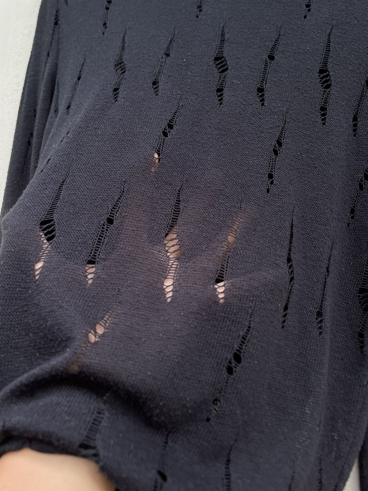 Hysteric Glamour × If Six Was Nine × Le Grande Bleu (L.G.B.) Unknown Brand Distress Knit Rick Owens Style Size US M / EU 48-50 / 2 - 5 Thumbnail