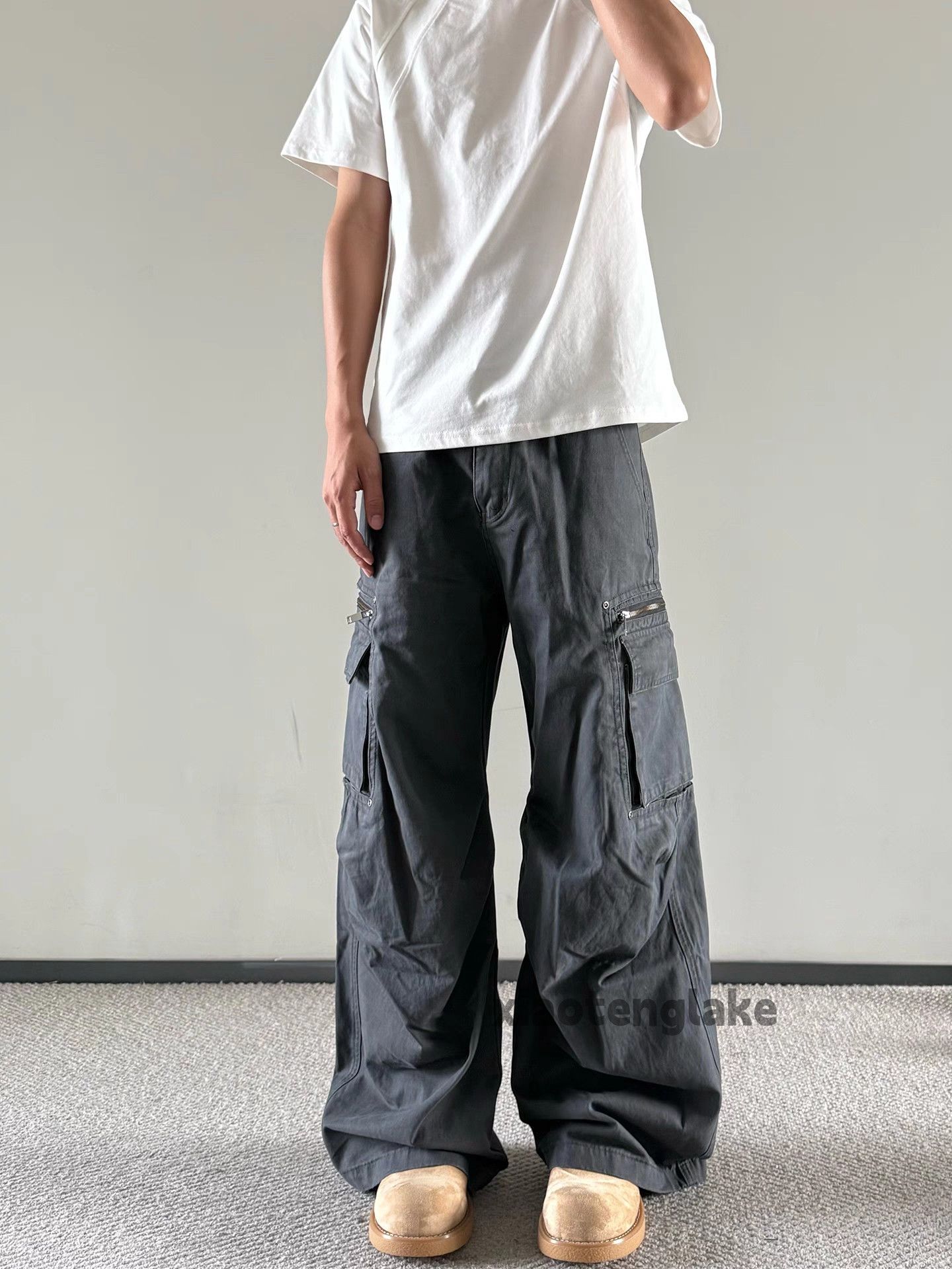 baovicto Pleated Wide-leg Pants 即日発送 Pleated wide pants
