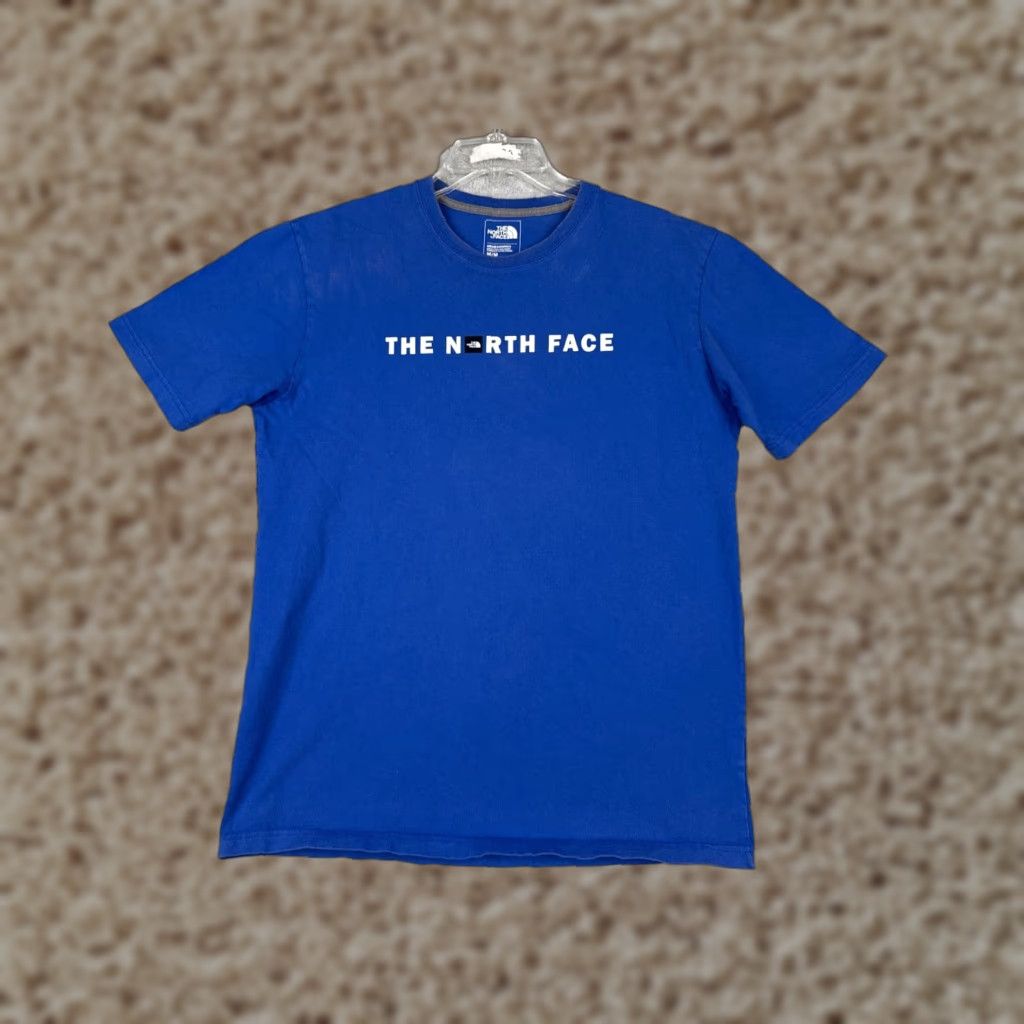 The North Face The North Face Shirt Men M Blue 100% Cotton Short Sleeve Crew Neck Logo 90s Outdoor Mens Size US M / EU 48-50 / 2 - 1 Thumbnail