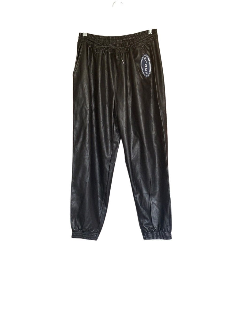 SCOOP Scoop NYC Vegan Leather Joggers New! Size 38" / US 16 / IT 52 - 8 Thumbnail