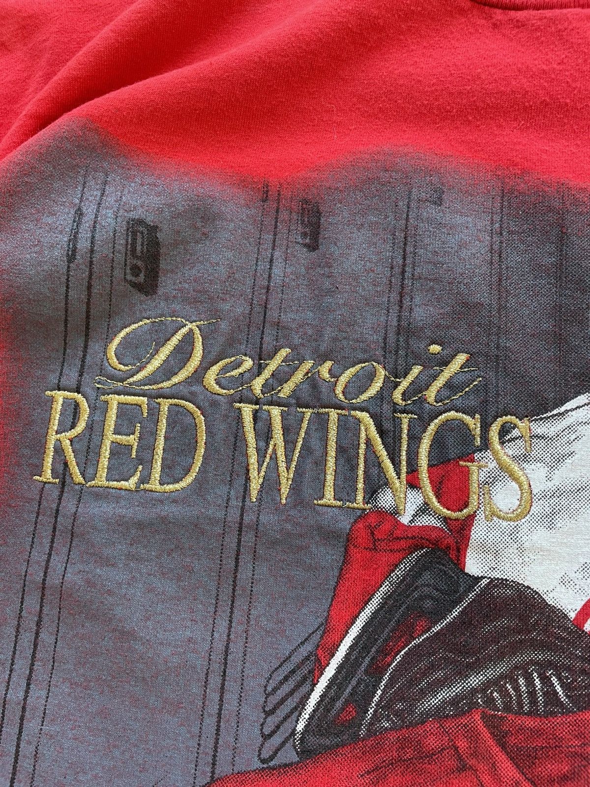 Nutmeg Lee Sport Nutmeg Detroit Red Wings VTG 90s Locker Room XL Size US XL / EU 56 / 4 - 6 Thumbnail