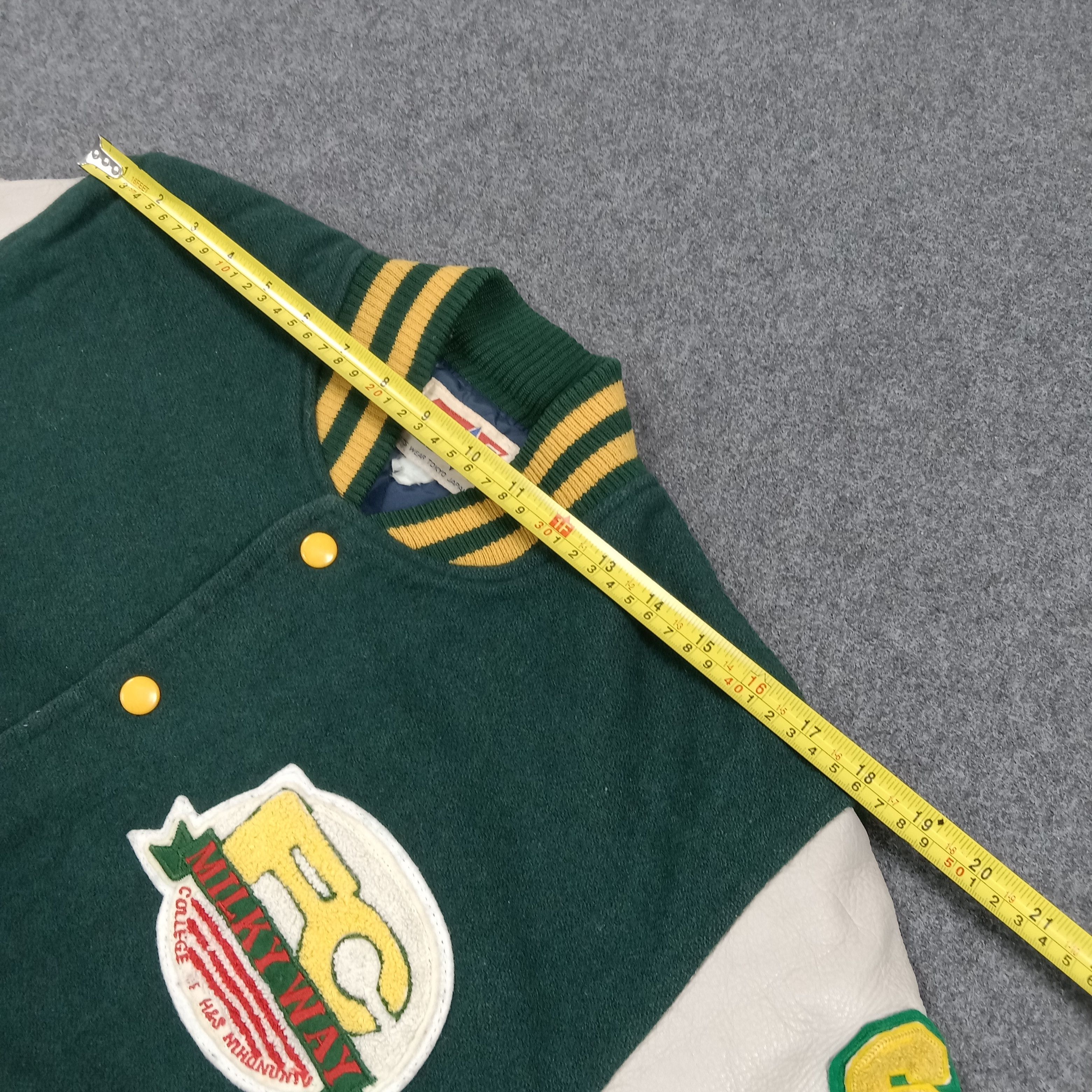 Japanese Brand Milky Way Football Club Varsity Letterman Jacket C291N23 Size US M / EU 48-50 / 2 - 6 Thumbnail